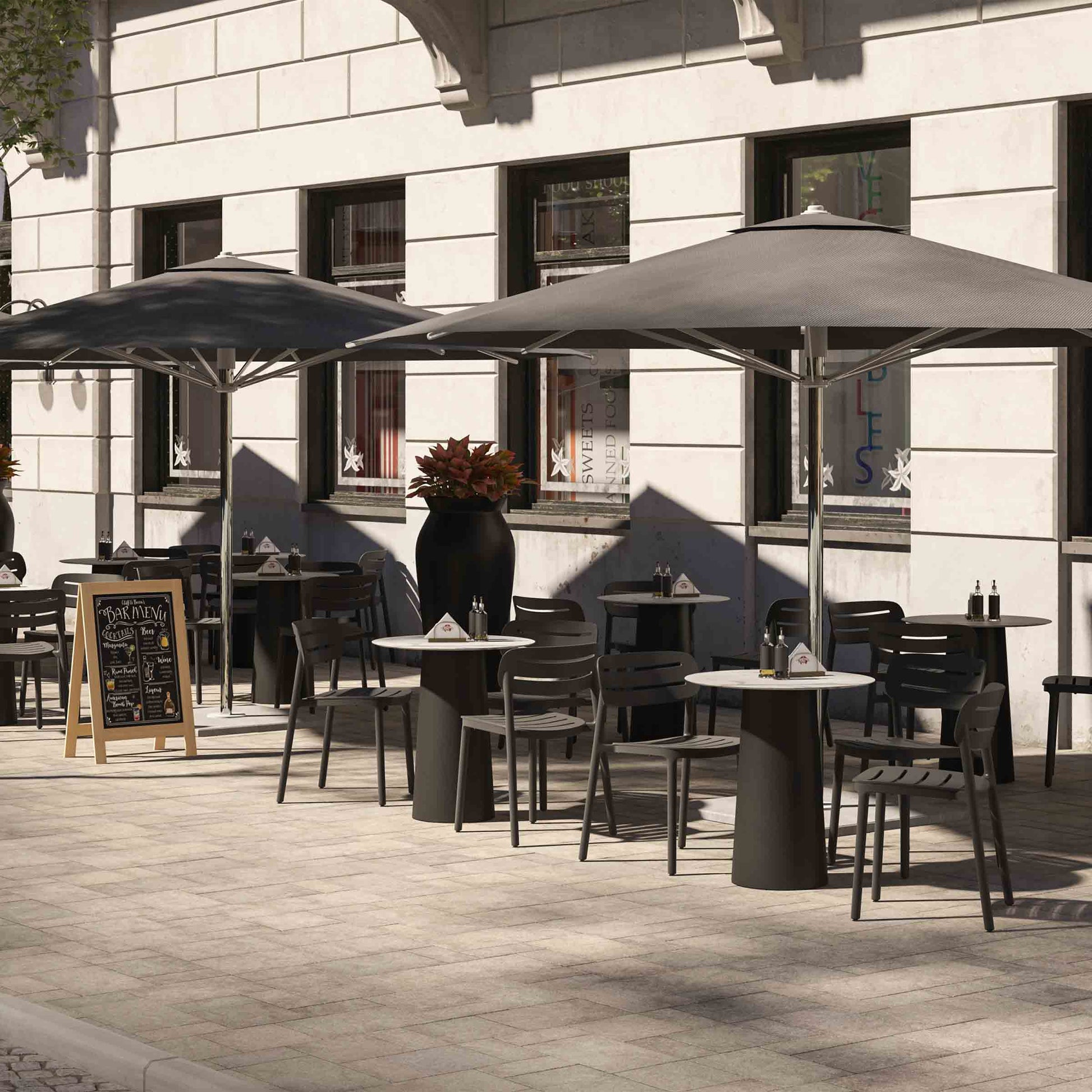 Outdoor Dining Chair Set – Croisette Recycled Polypropylene Serralunga Designer Piece