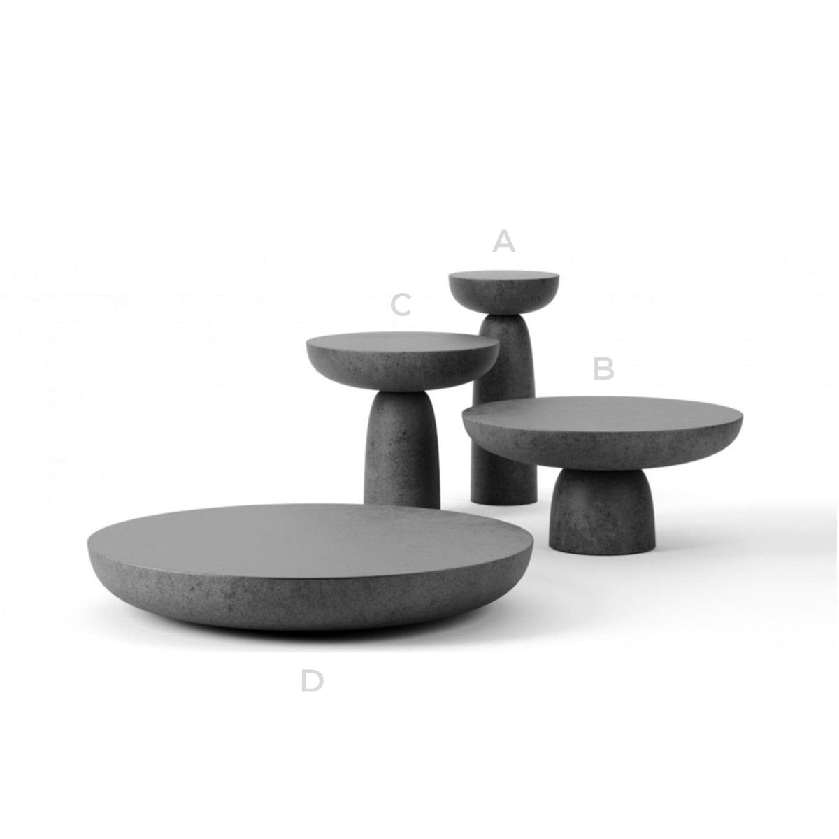 Luxury OLO Concrete Coffee Table Modern Italian Style for Villa