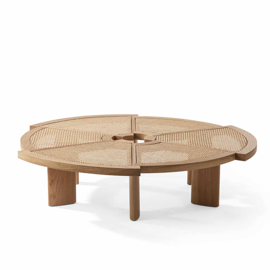 Luxury RIO Oak Wood Coffee Table Modern Italian Style for Villa