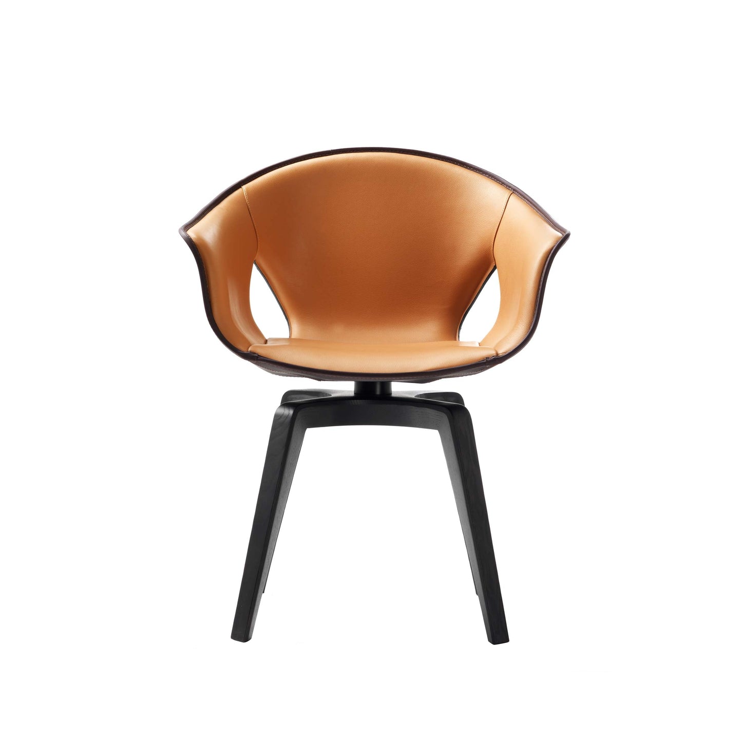 Ginger Swivel Chair with Leather Upholstery – Poltrona Frau Contemporary Designer Piece