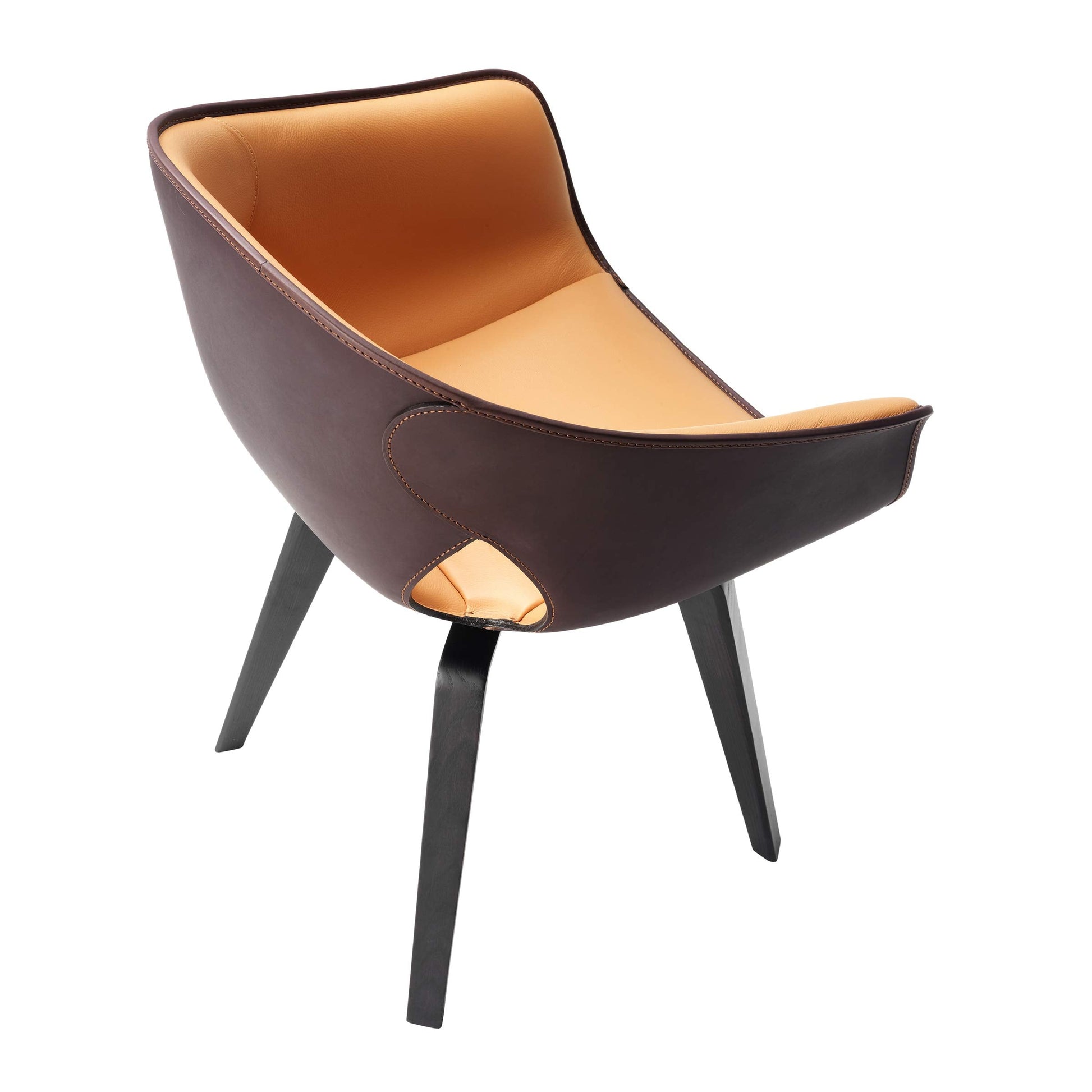 Ginger Swivel Chair with Leather Upholstery – Poltrona Frau Contemporary Designer Piece
