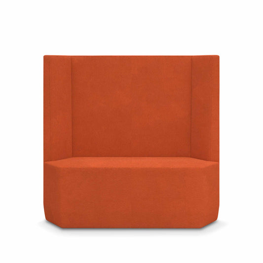 Two-Seater Sofa High TIGRAM – Geometric Fabric Statement Piece by Adrenalina