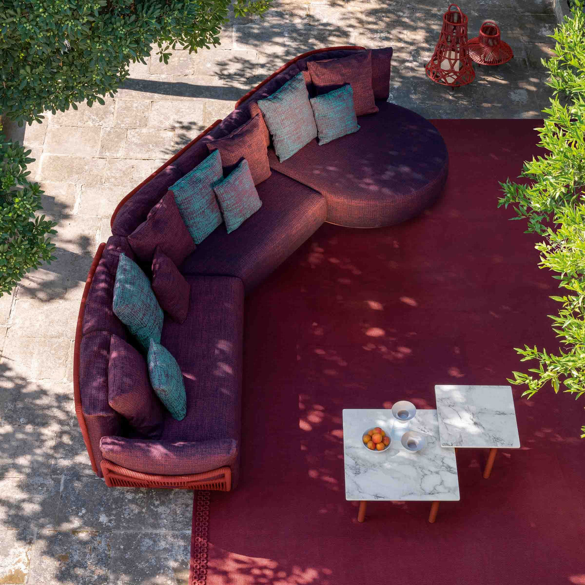 Luxury SCACCO Curved Sofa Modern Italian Style for Villa