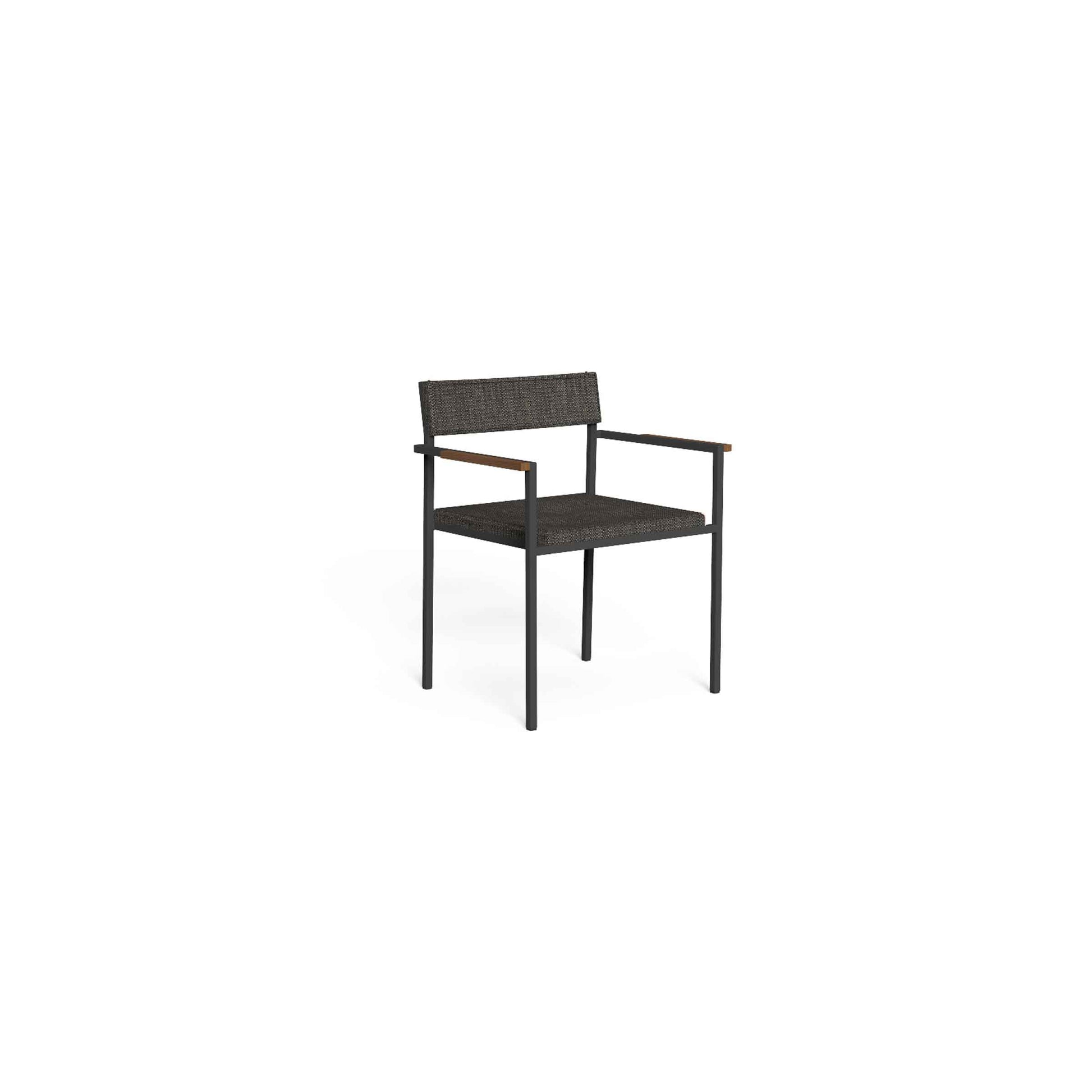 Outdoor Dining Armchair – Stackable Fabric & Steel Talenti Casilda Design