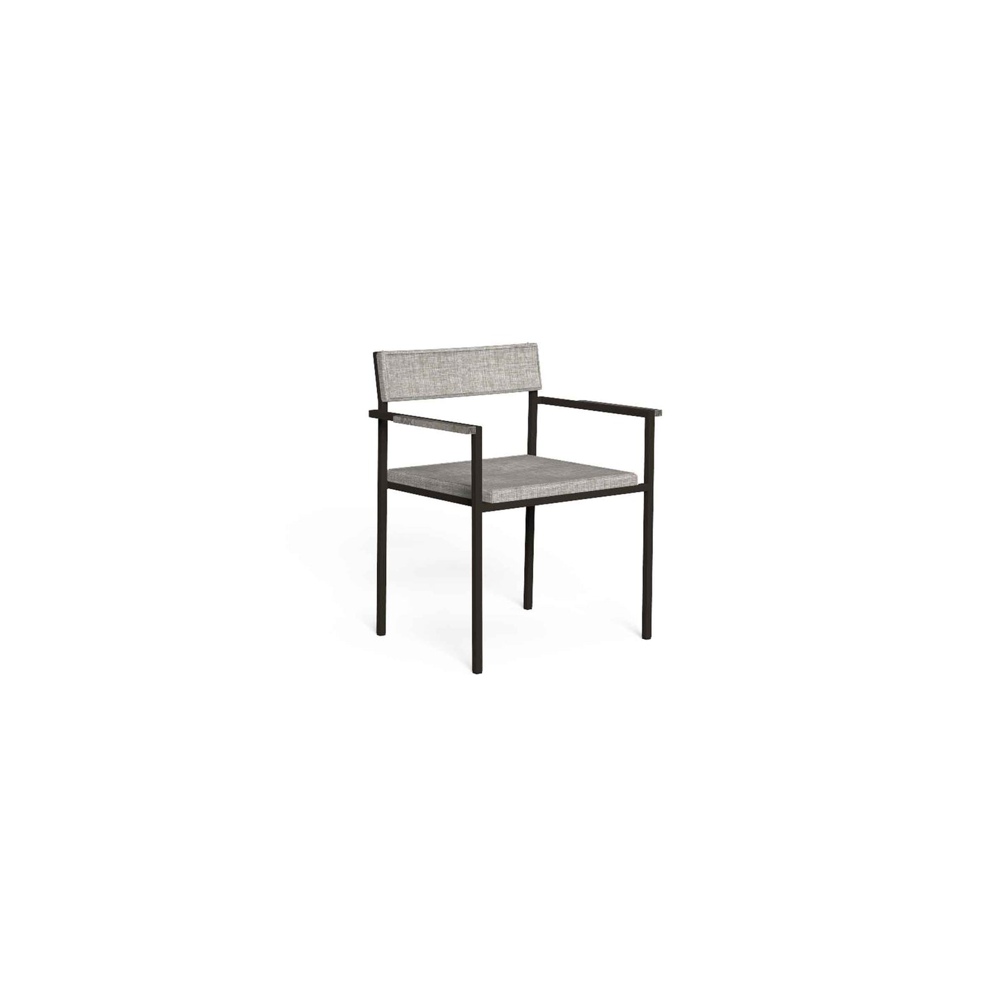 Outdoor Dining Armchair – Stackable Fabric & Steel Talenti Casilda Design