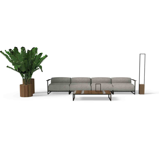 Casilda Modular Outdoor Sofa – 4-Seater Fabric by Talenti Italian Design