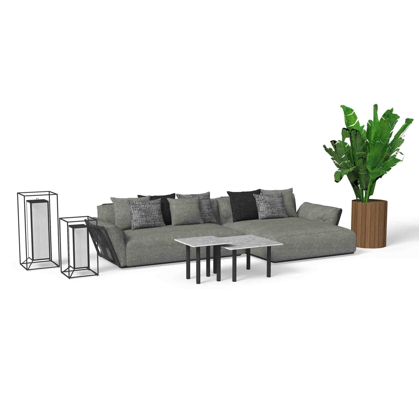 Luxury SCACCO Sectional Sofa Modern Italian Style for Villa