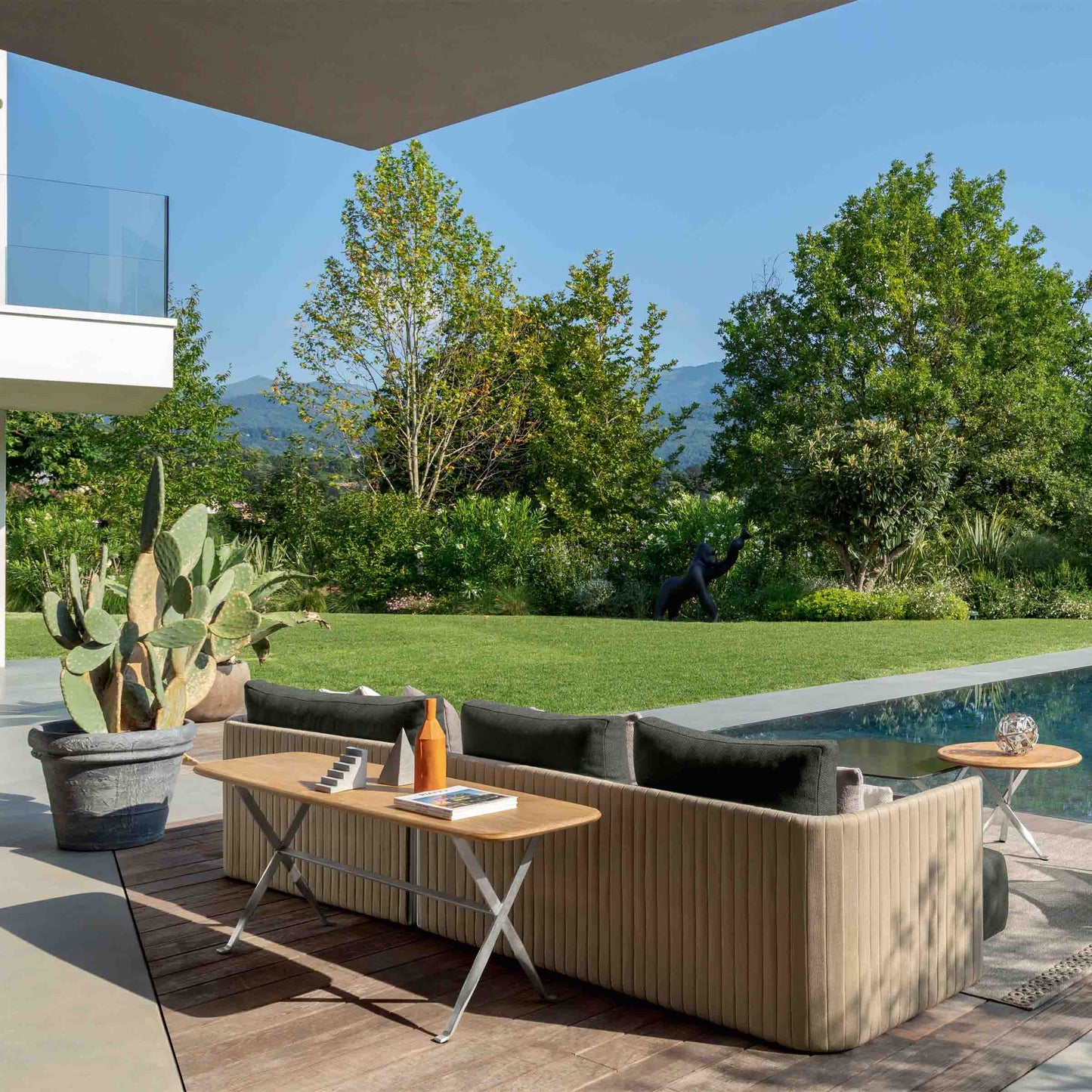 George Outdoor Console Table 160cm – Steel Designer Statement Piece by Talenti