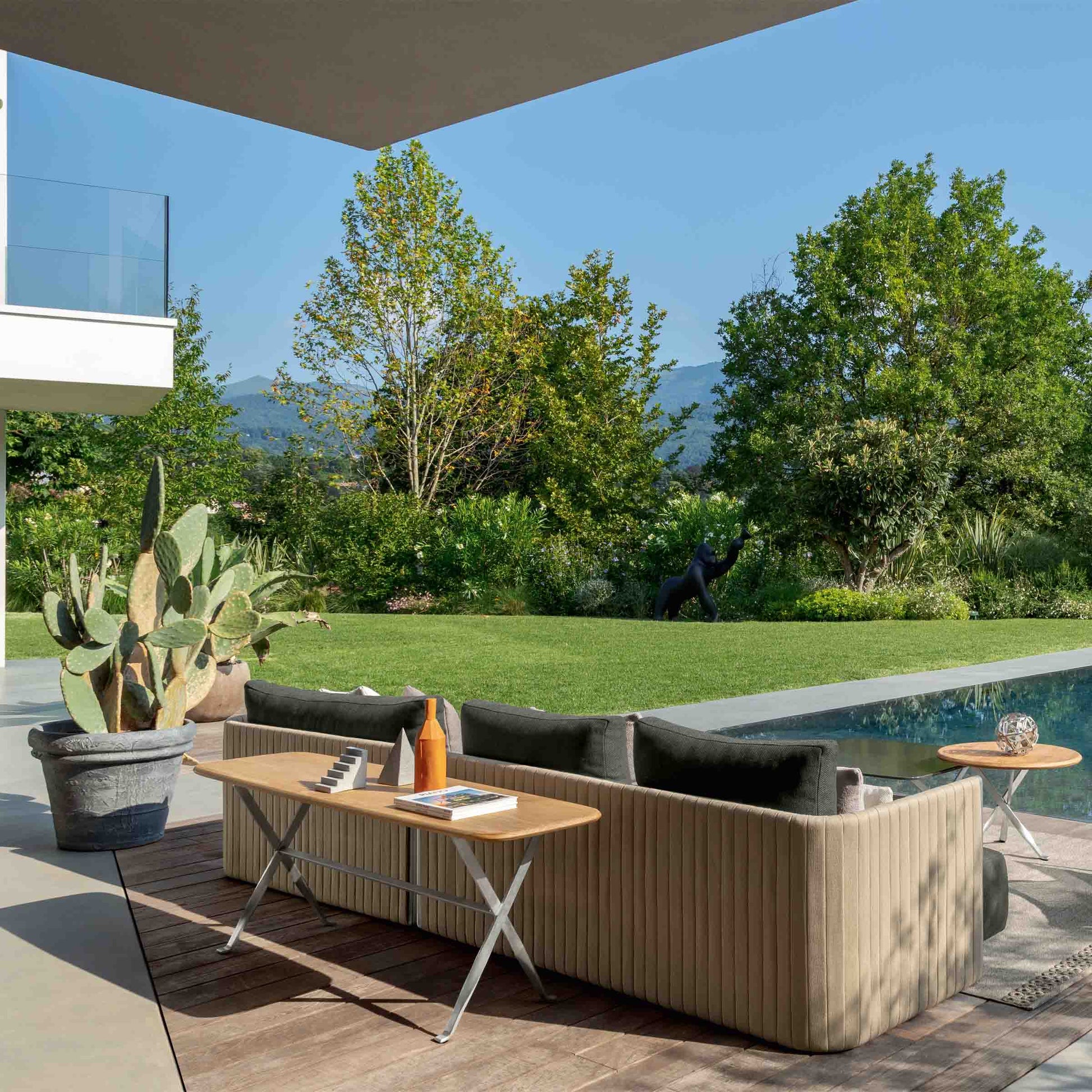 George Outdoor Console Table 160cm – Steel Designer Statement Piece by Talenti