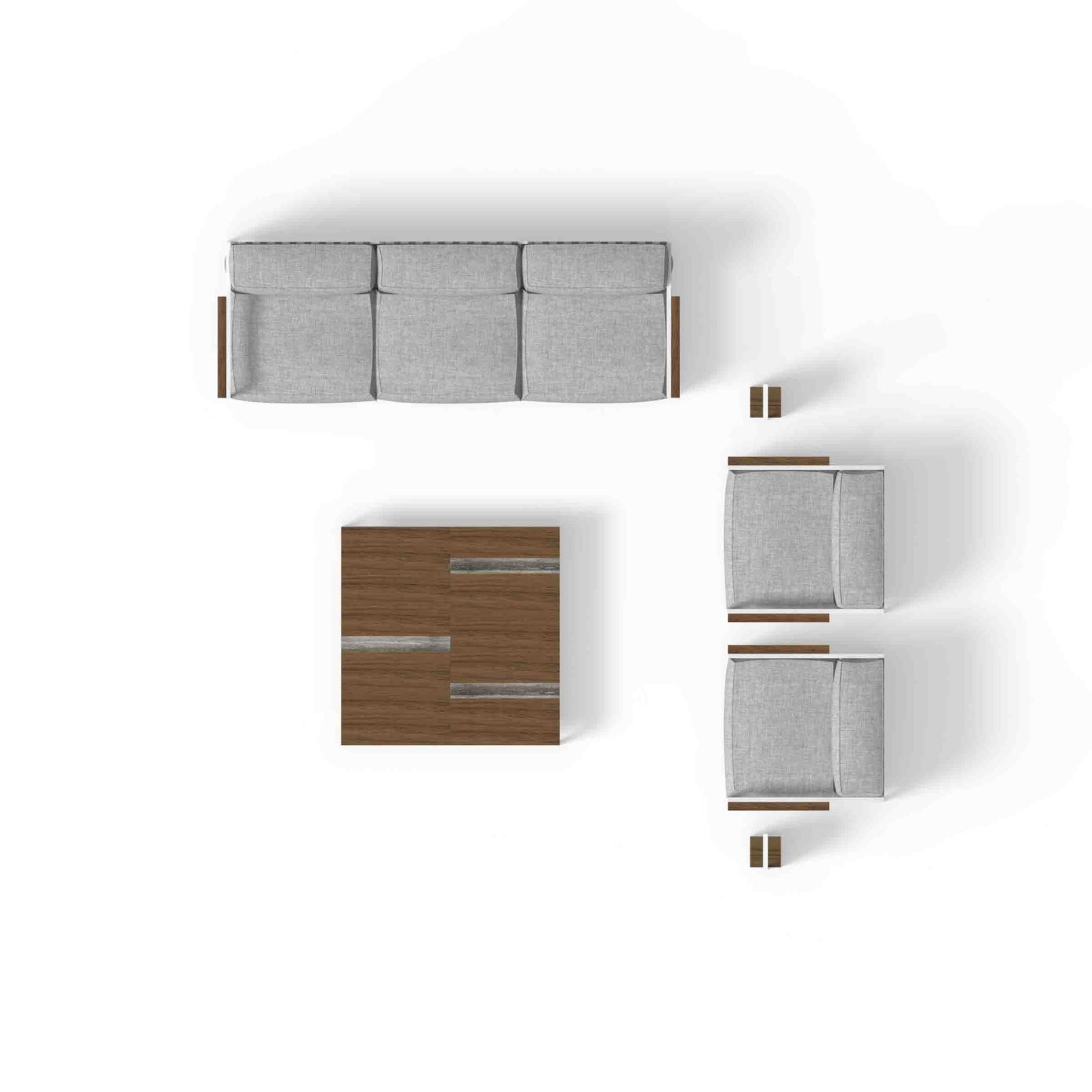 Casilda Italian Designer Outdoor Sectional Sofa – Modular Fabric Statement Piece