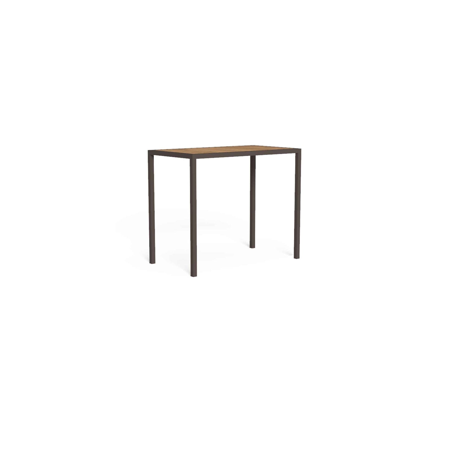 Outdoor Bar Table – Stackable Wood and Steel Italian Designer Piece