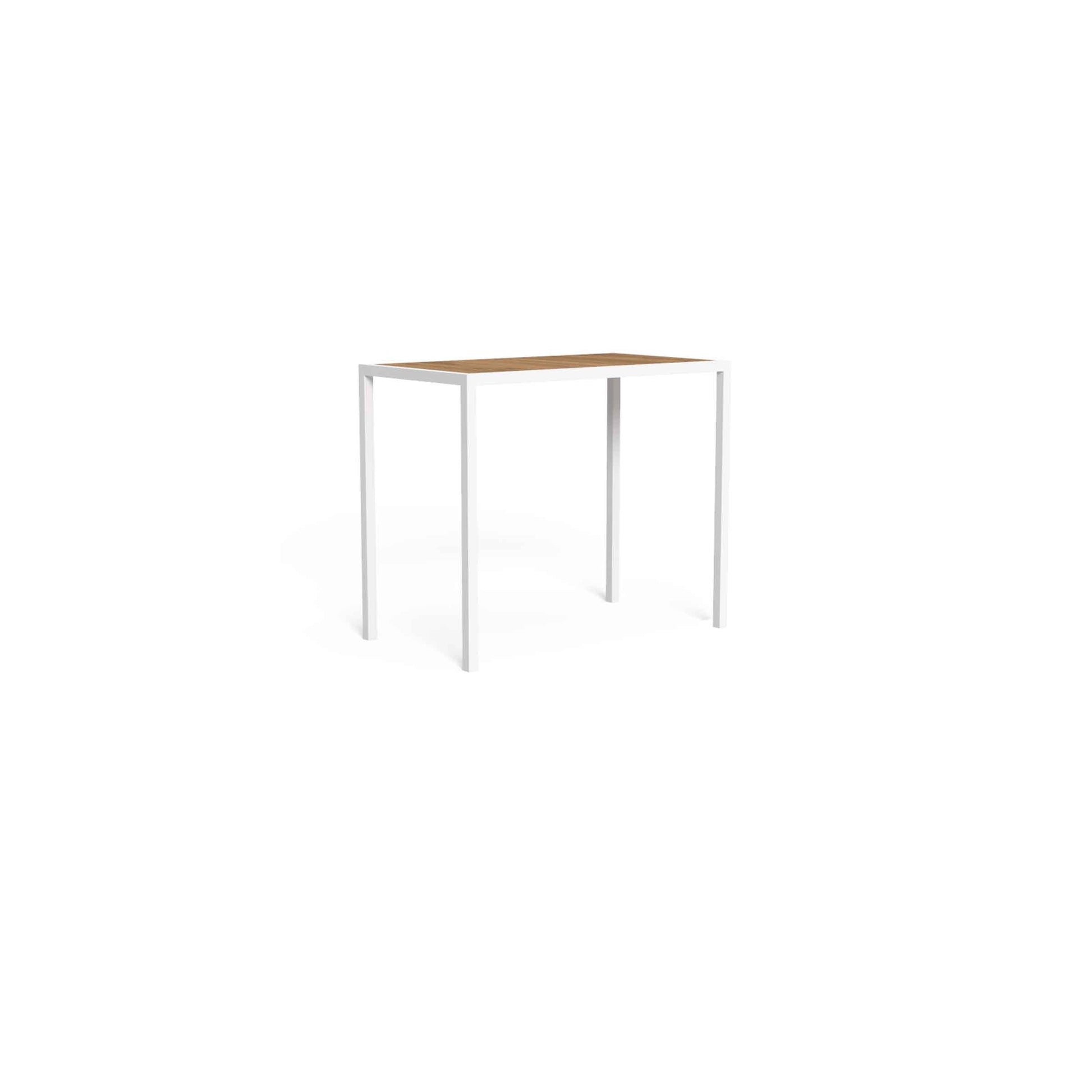 Outdoor Bar Table – Stackable Wood and Steel Italian Designer Piece