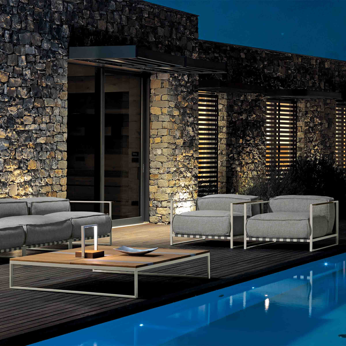 Luxury CASILDA Wood Coffee Table Modern Italian Style for Villa