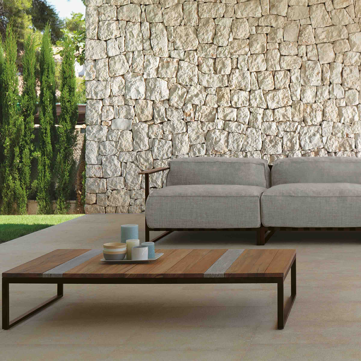 Luxury CASILDA Wood Coffee Table Modern Italian Style for Villa