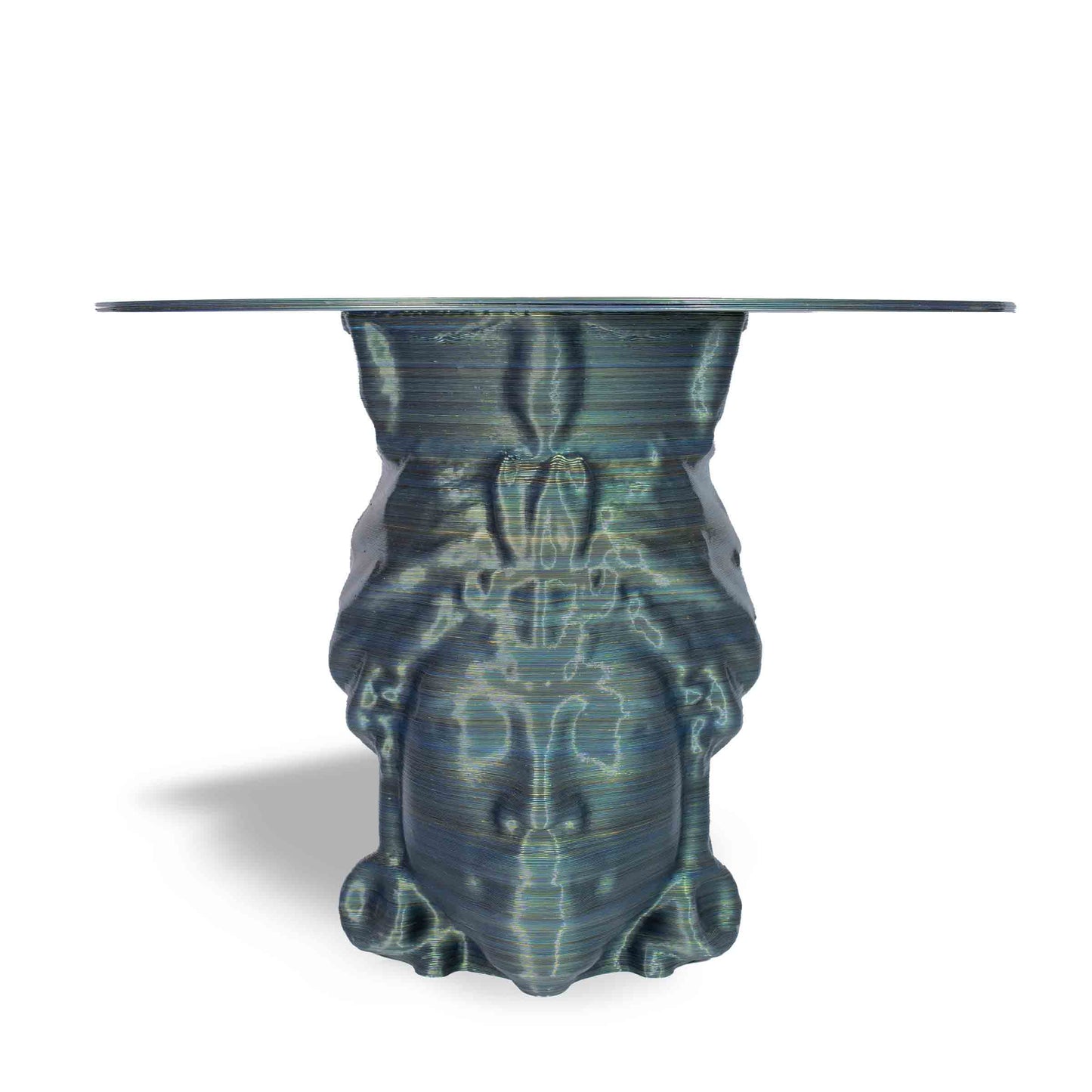 Italian Designer Round Dining Table – Contemporary 3D-Printed Statement Piece