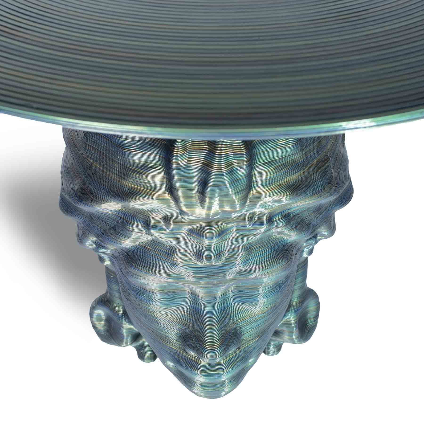 Italian Designer Round Dining Table – Contemporary 3D-Printed Statement Piece