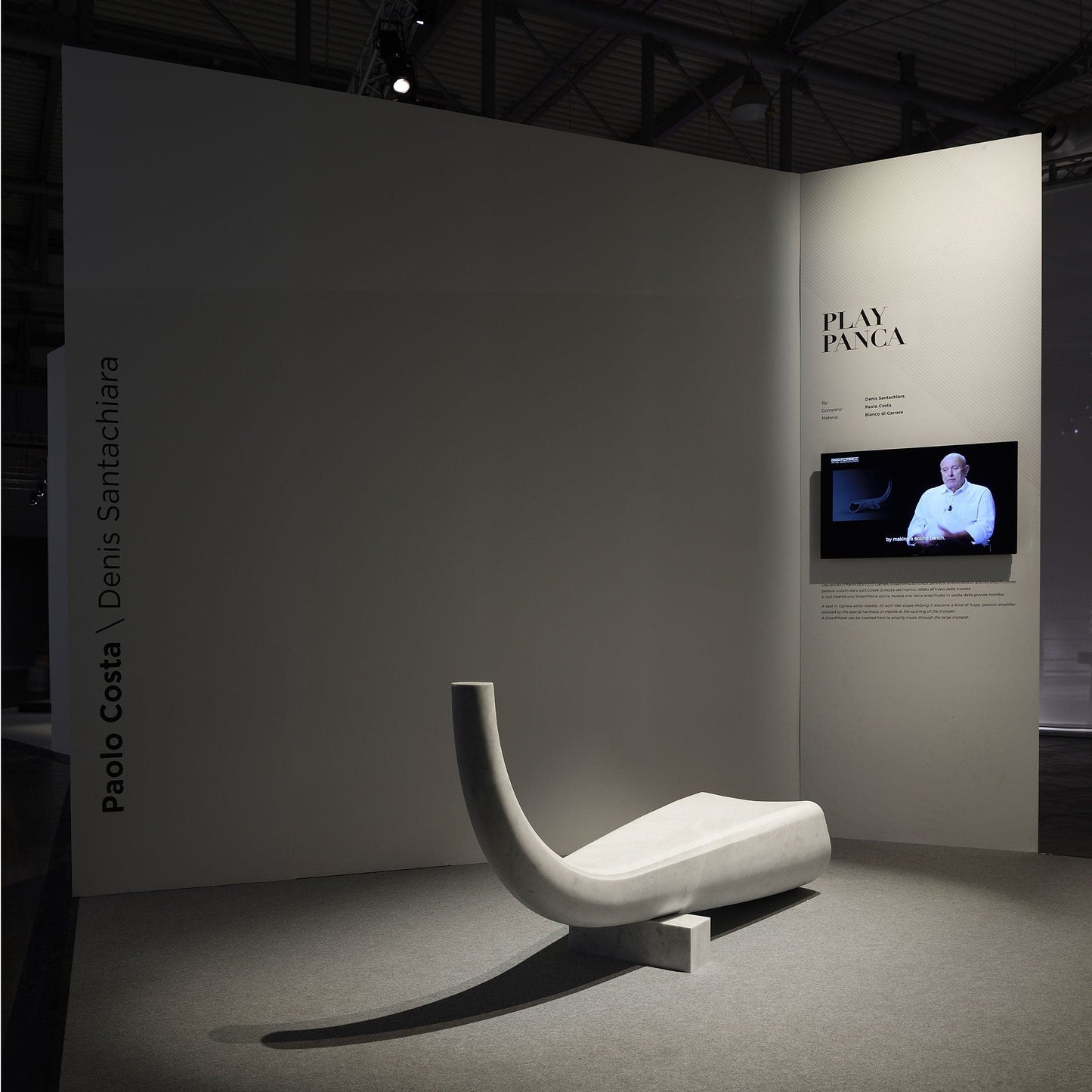 Play Panca Marble Bench – Passive Amplifier Carrara Marble Statement Piece