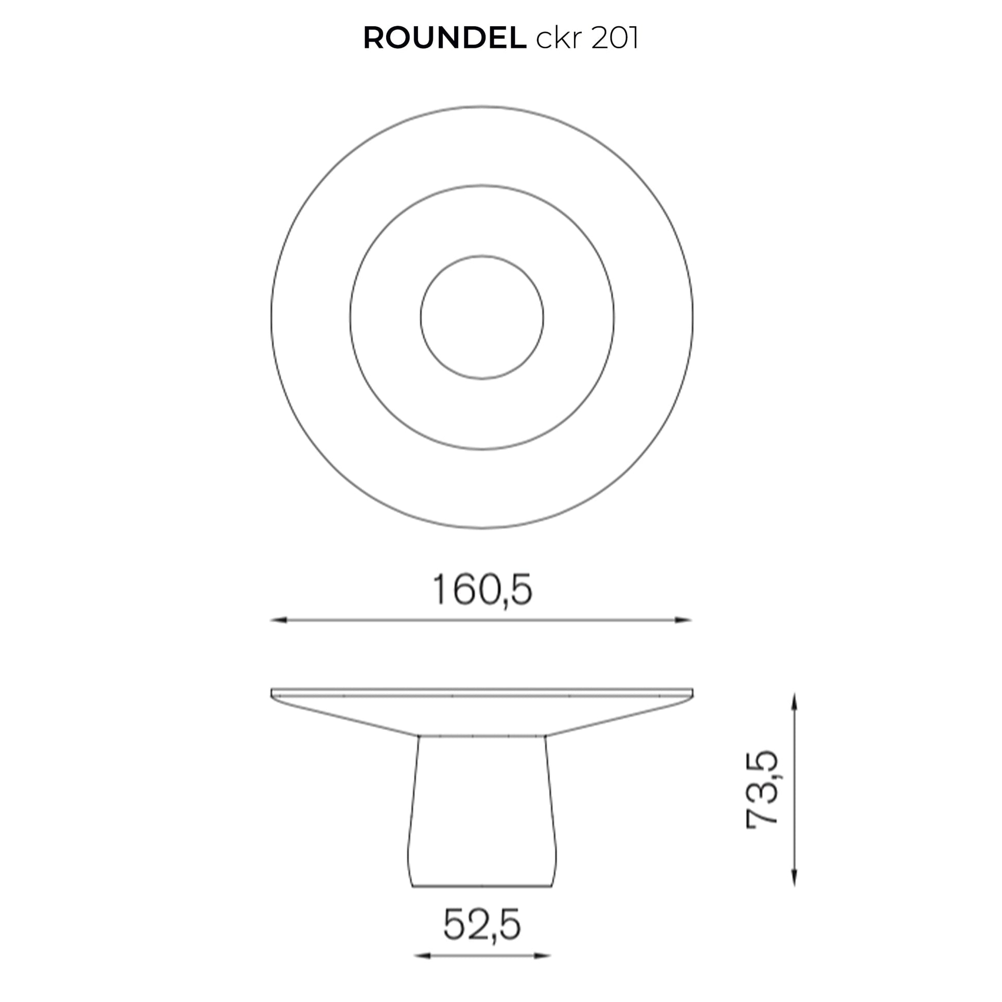 Roundel Dining Table – Italian Designer Glass Statement Piece