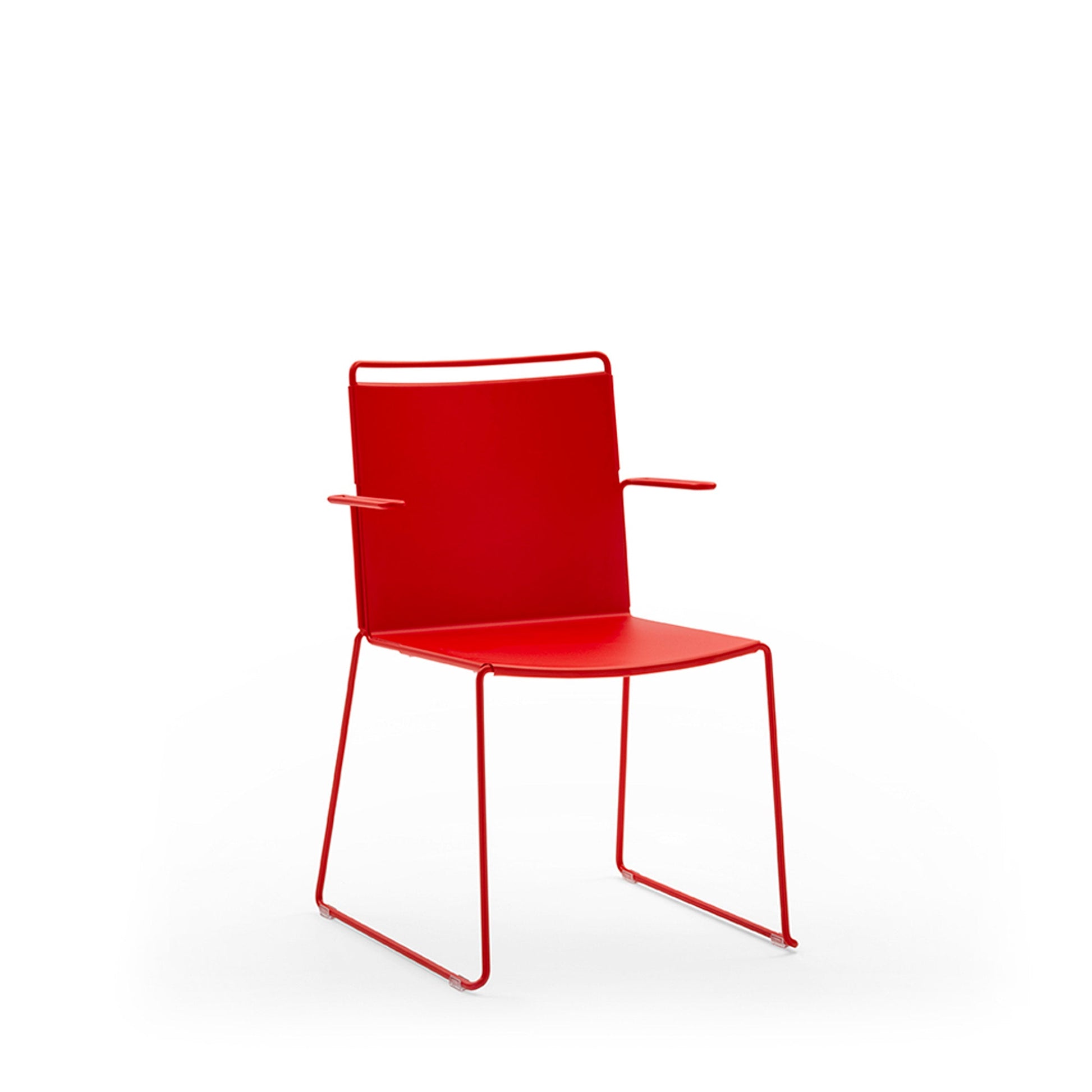 Stackable Metal Chair – Daisy Aluminum Monocoque Viganò Designer Dining Chair