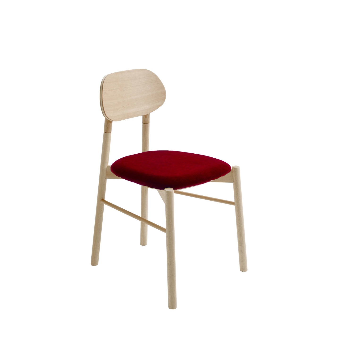 Bokken Dining Chair by Colé Italia – Italian Designer Velvet Upholstered Seat