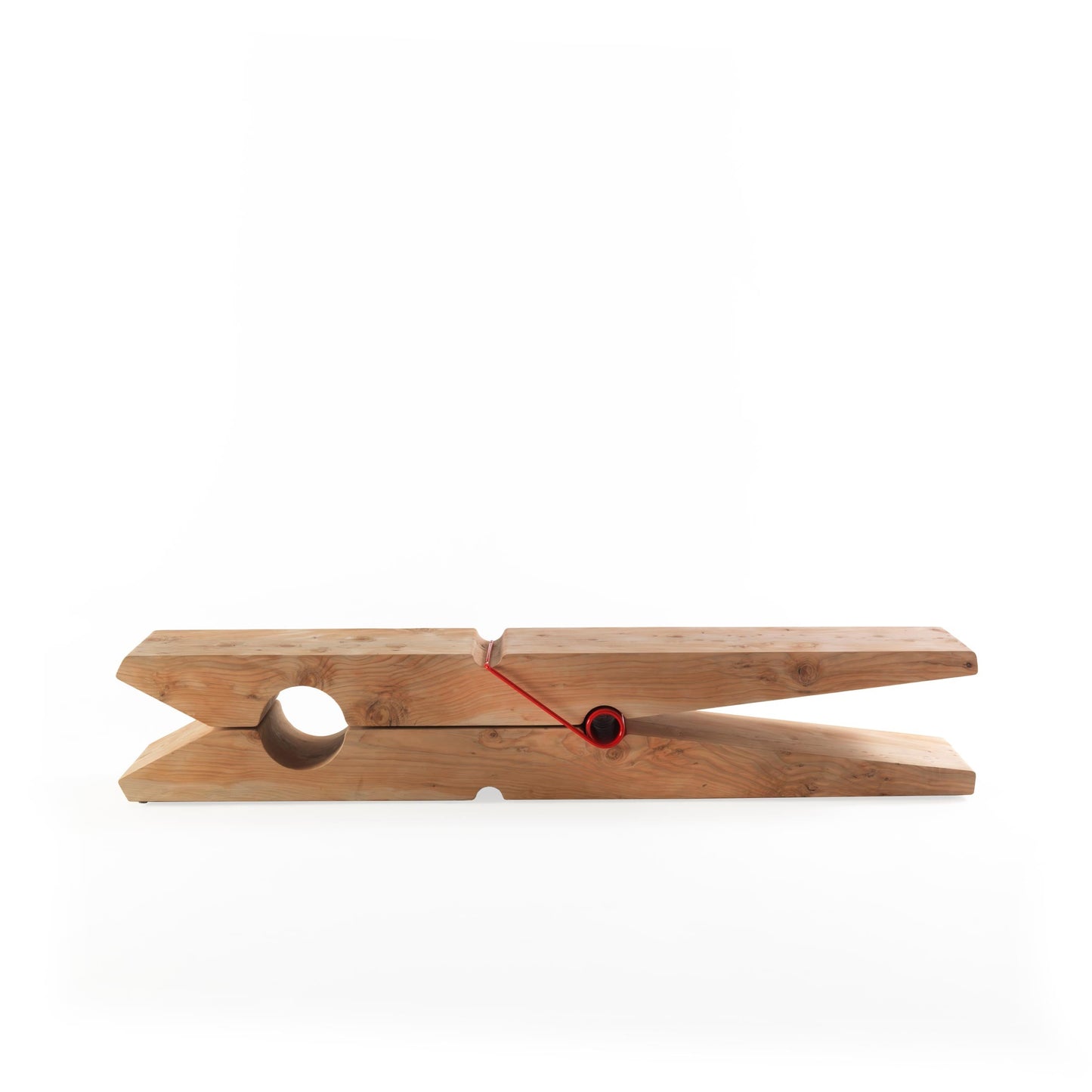 Luxury MOLLETTA Solid Cedar Bench Modern Italian Style for Villa