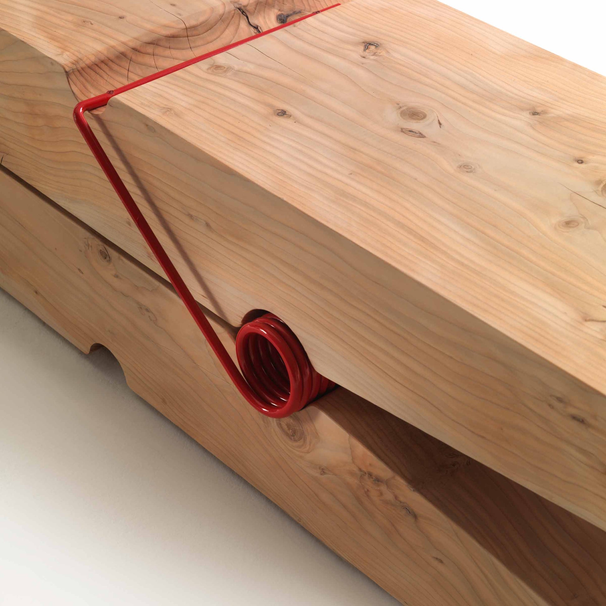 Molletta Kids Bench by Riva 1920 – Sculptural Solid Cedar Wood Statement Piece