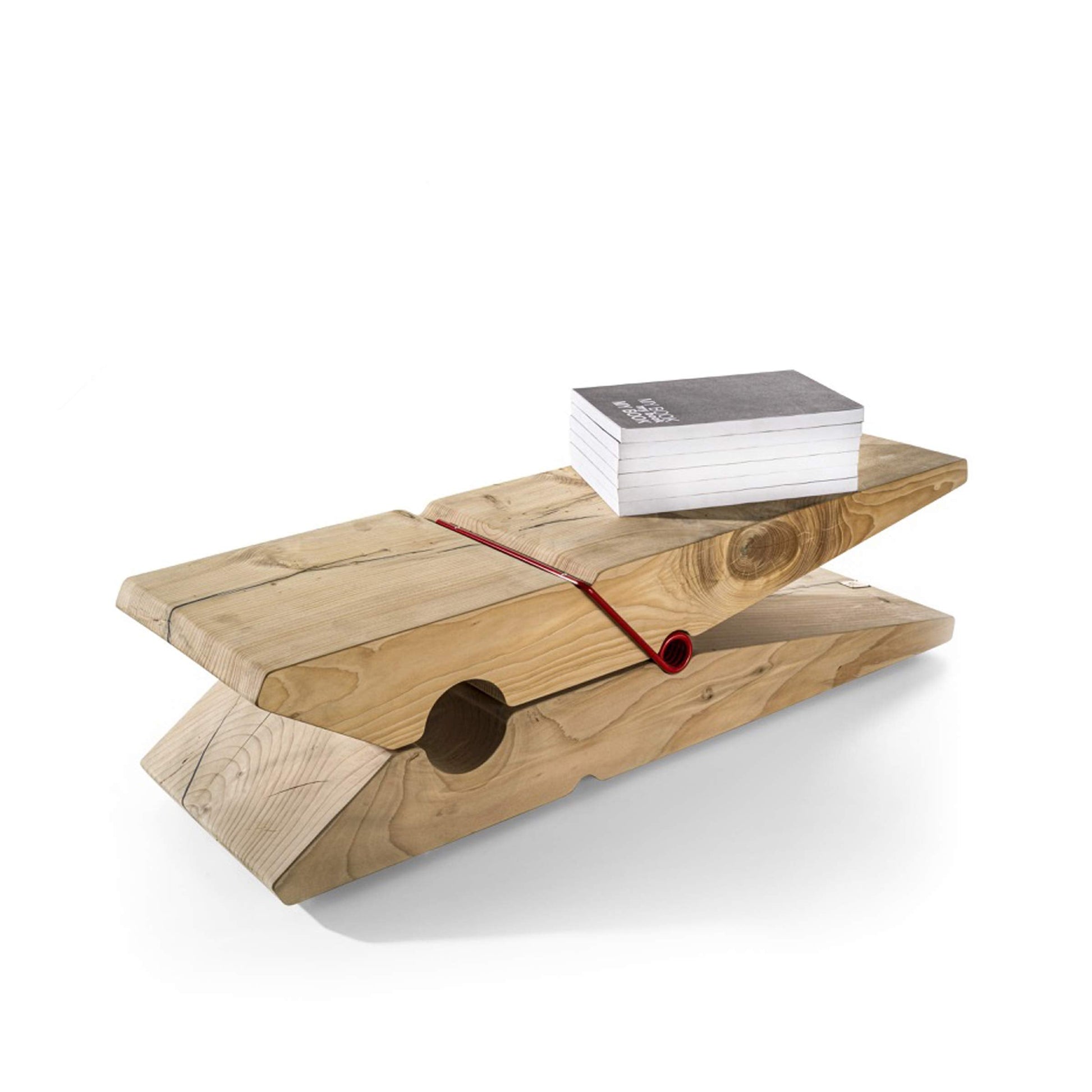 Molletta Kids Bench by Riva 1920 – Sculptural Solid Cedar Wood Statement Piece