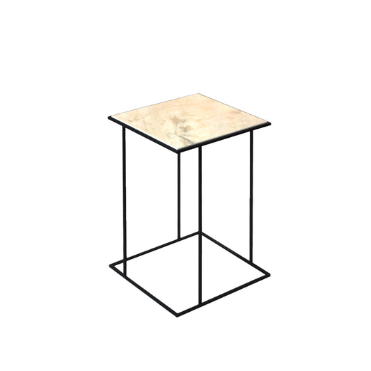 Luxury FRAME Stone Side Table Modern Italian Style for Villa