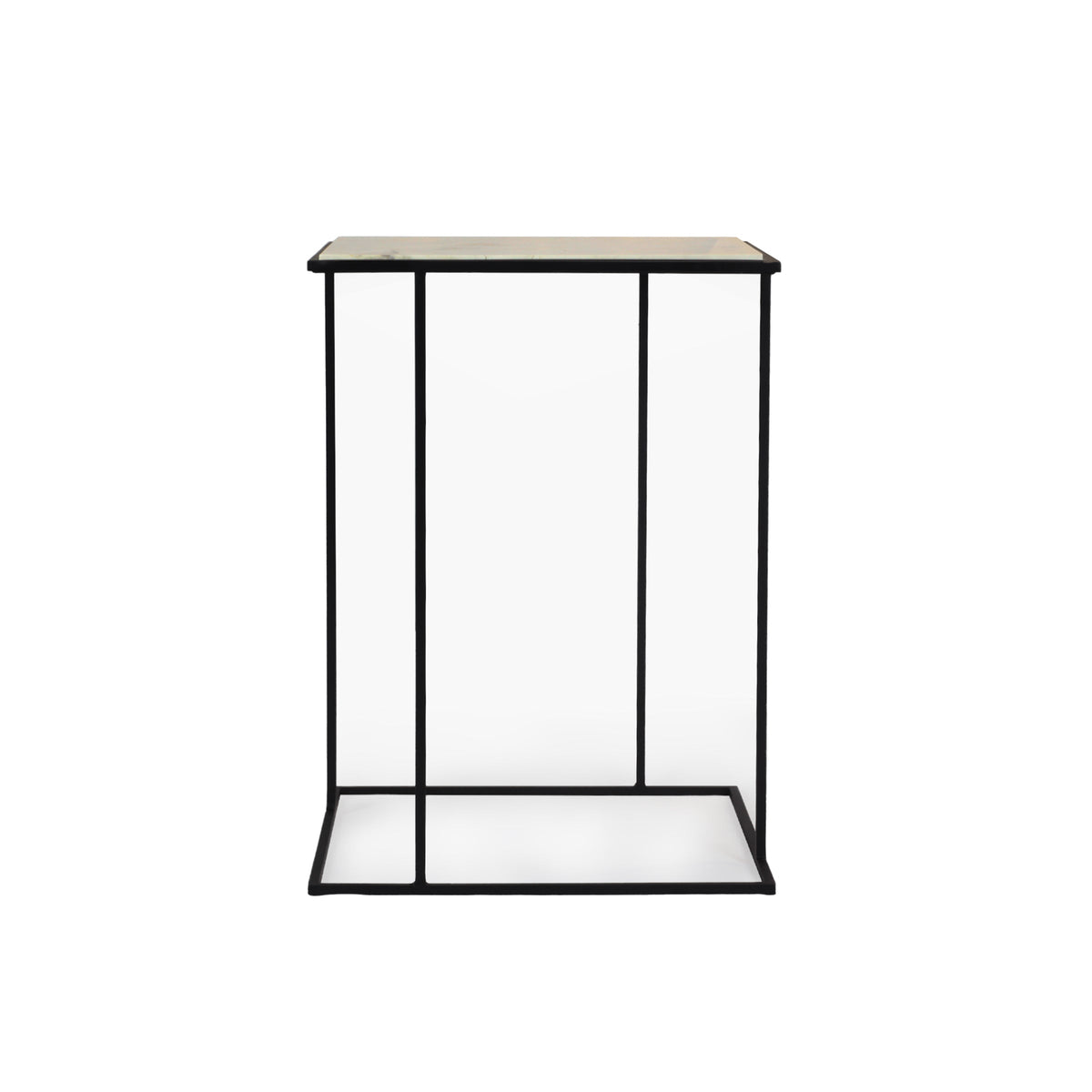 Luxury FRAME Stone Side Table Modern Italian Style for Villa