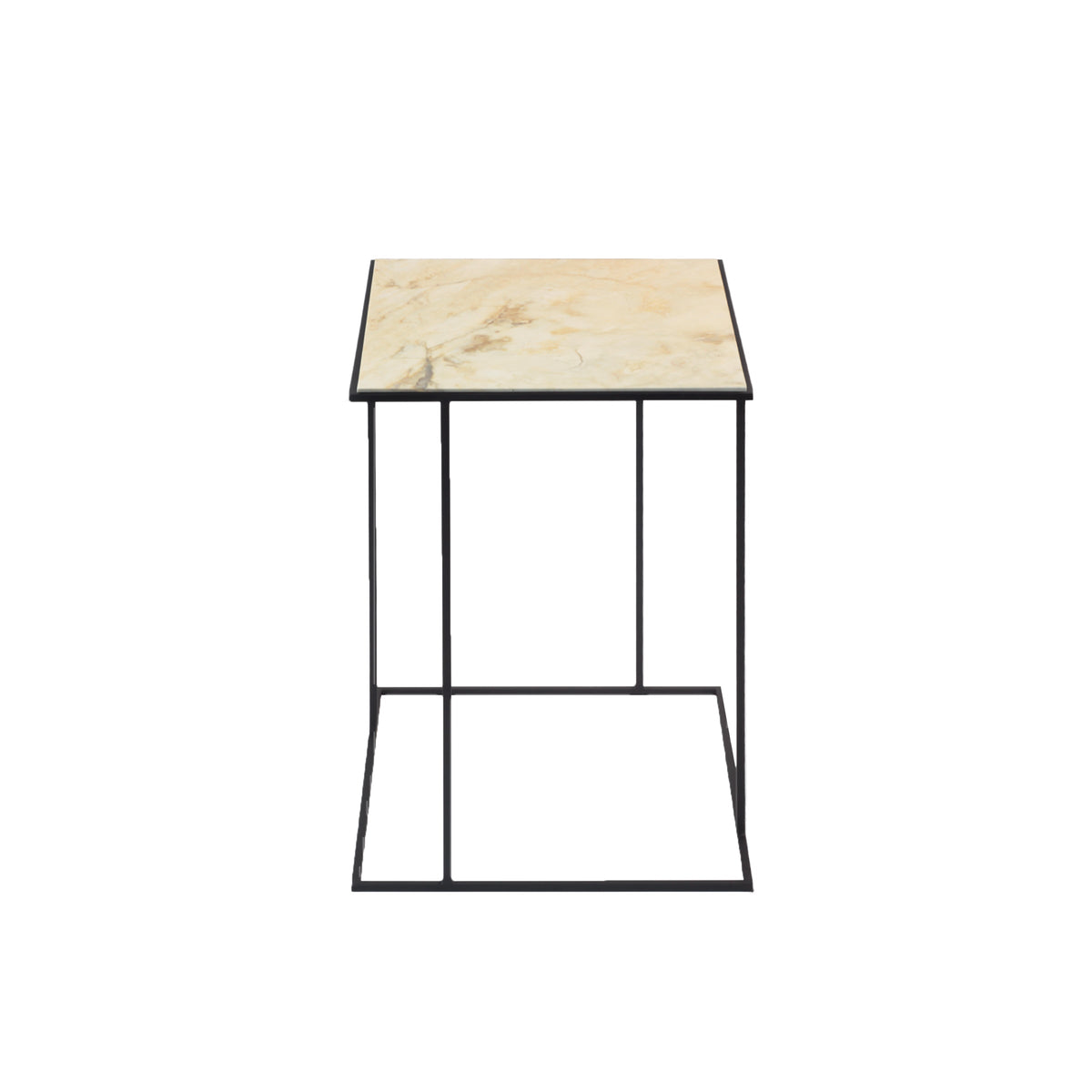 Luxury FRAME Stone Side Table Modern Italian Style for Villa