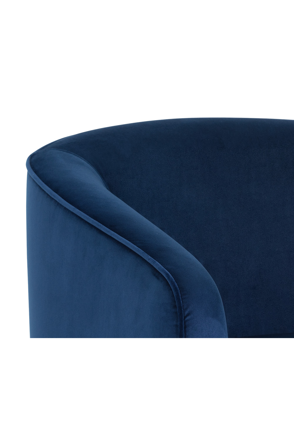 Luxury Curved Swivel Lounge Chair Modern Italian Style for Villa