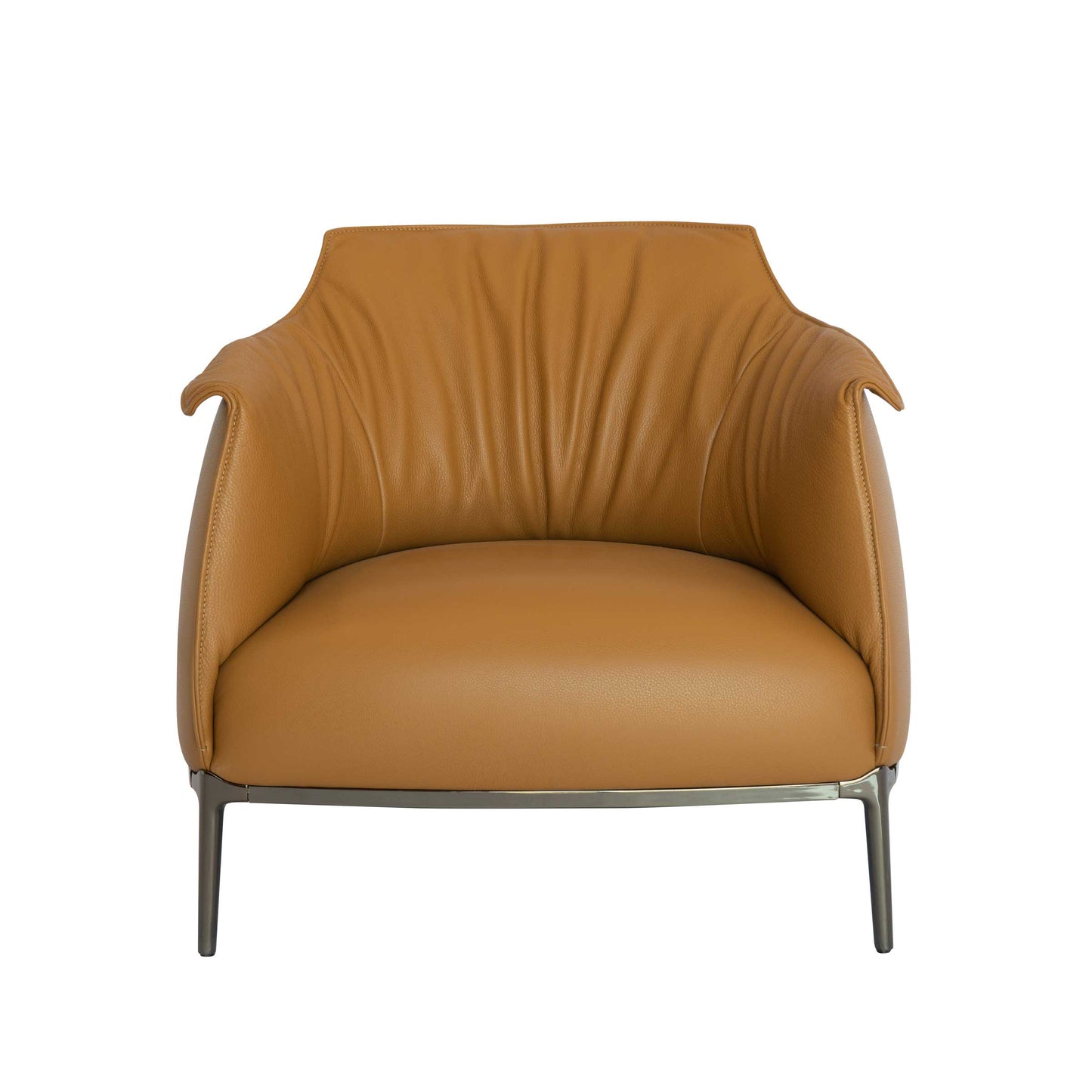 Luxury ARCHIBALD Leather Armchair Modern Italian Style for Villa