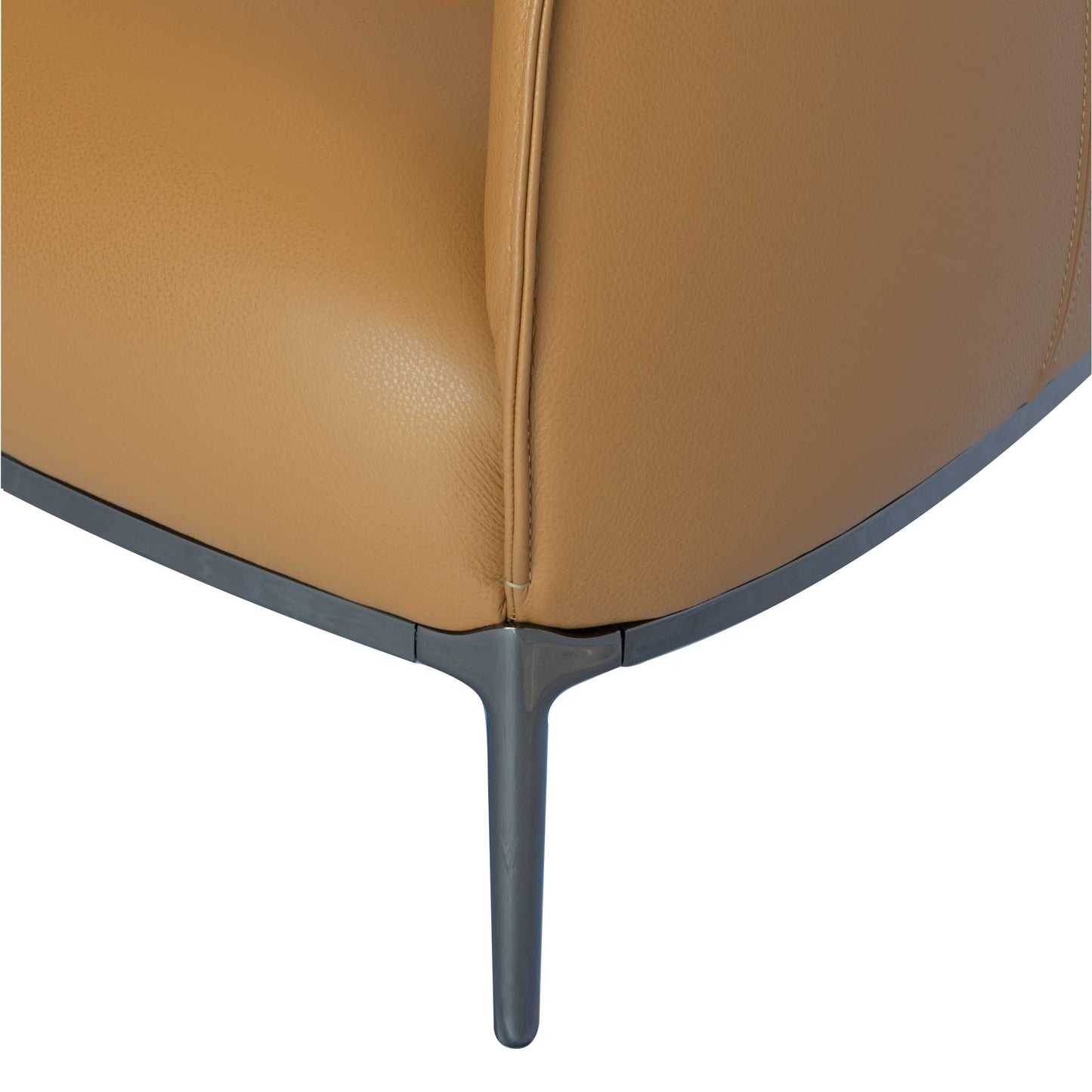 Luxury ARCHIBALD Leather Armchair Modern Italian Style for Villa
