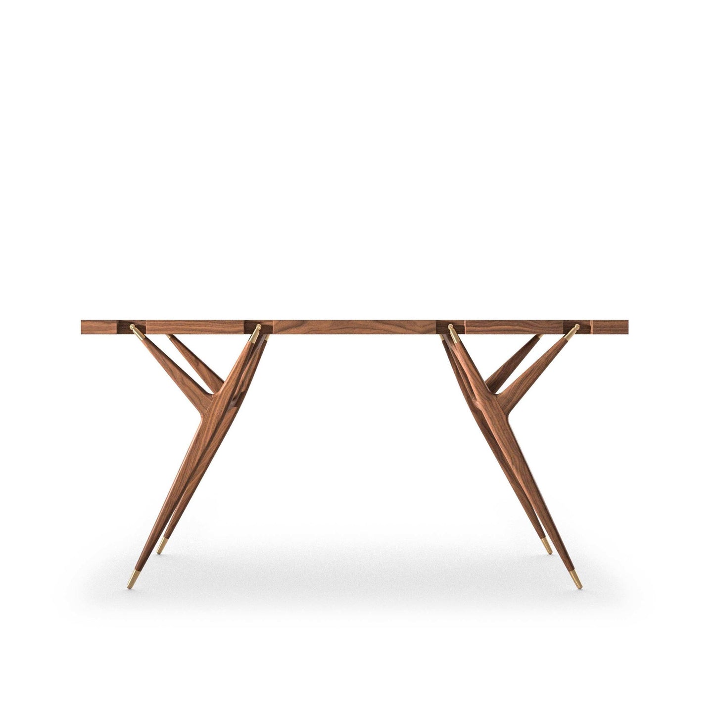 Console Table PA' 1947 – Canaletto Walnut & Brass Designer Piece by Cassina