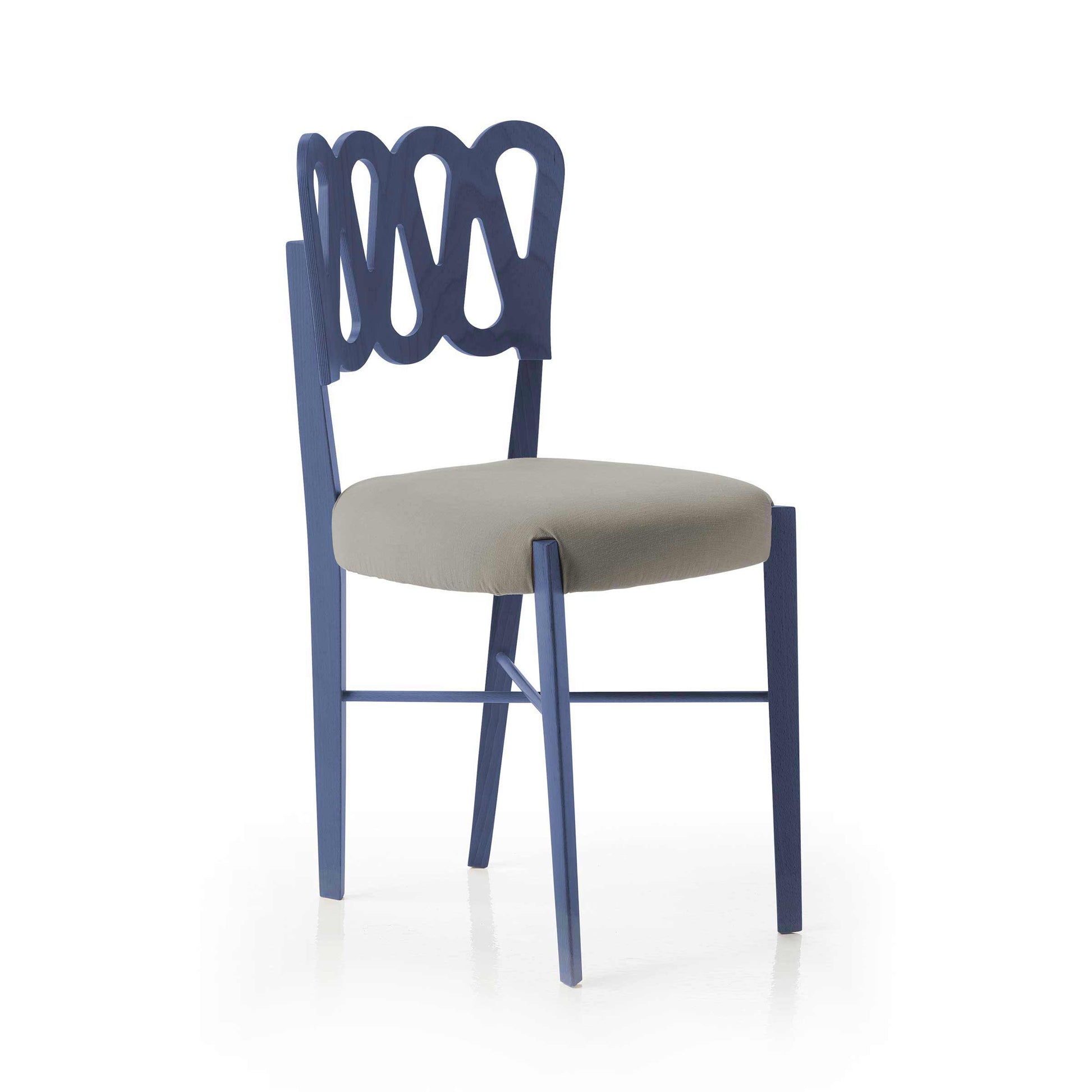 Ponti 969 Dining Chair Set of 4 – Stained Beech Wood by Gio Ponti for BBB Italia