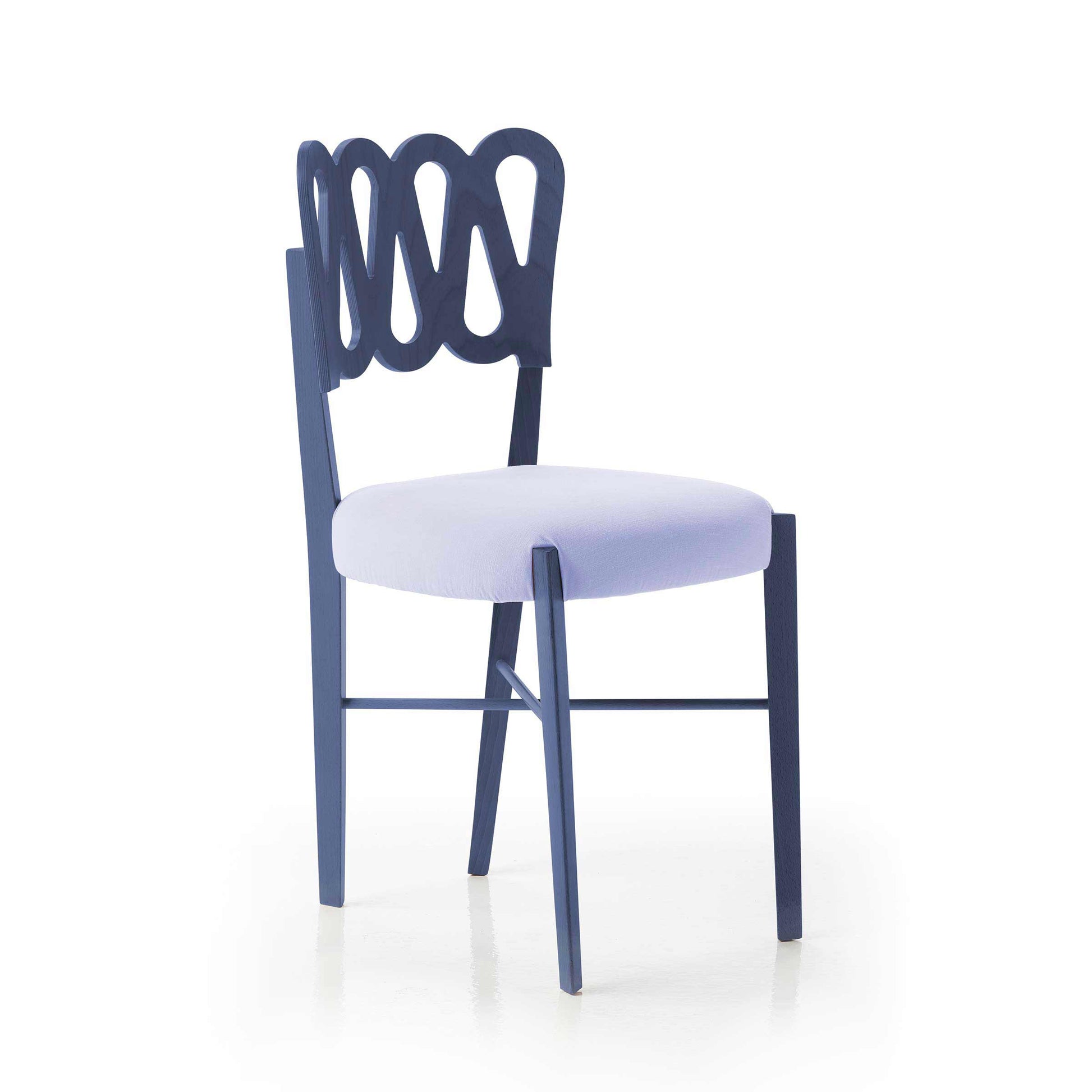 Ponti 969 Dining Chair Set of 4 – Stained Beech Wood by Gio Ponti for BBB Italia