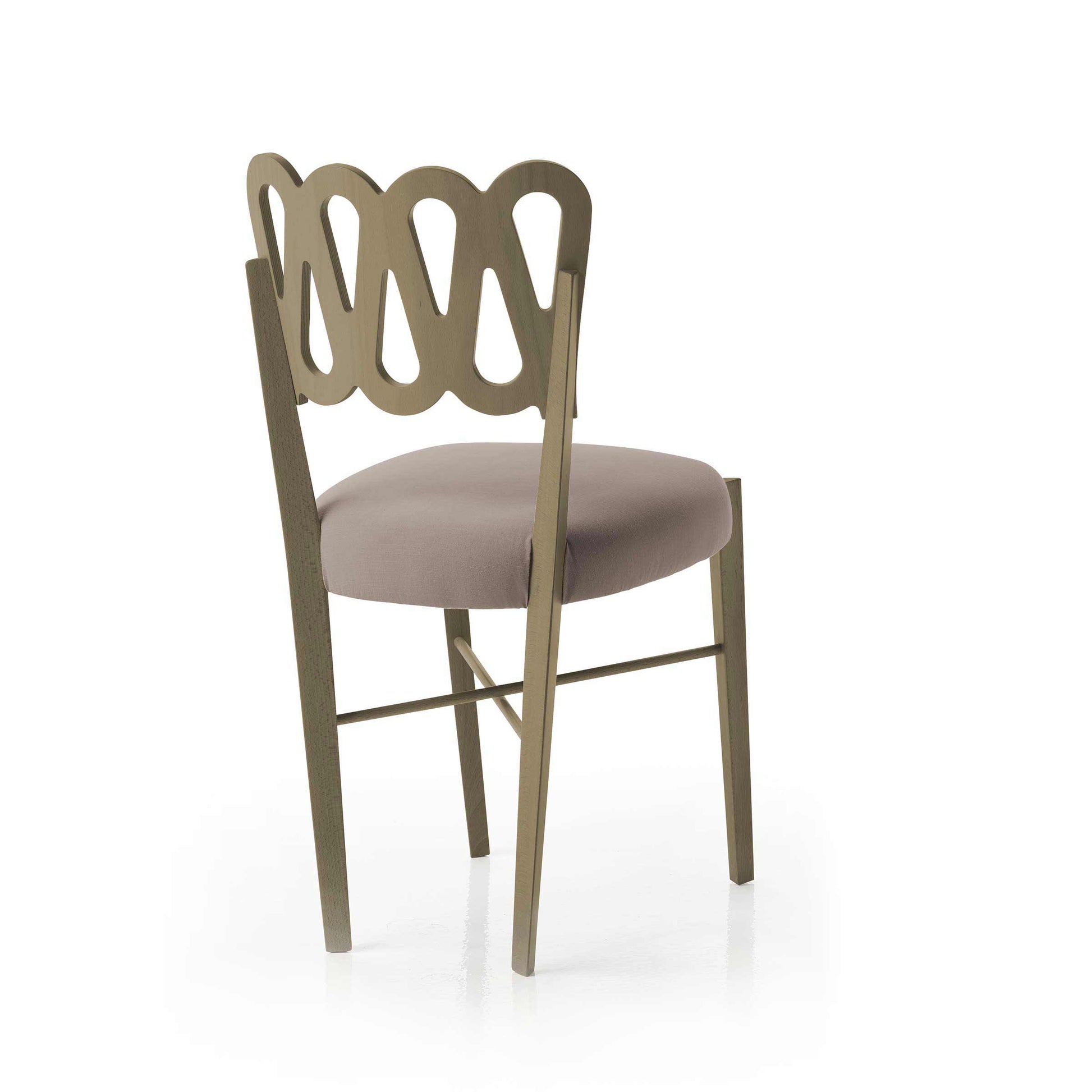 Ponti 969 Dining Chair Set of 4 – Stained Beech Wood by Gio Ponti for BBB Italia