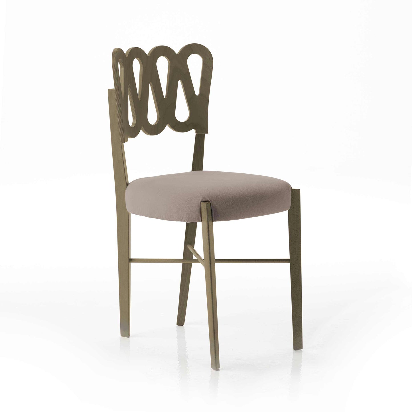 Ponti 969 Dining Chair Set of 4 – Stained Beech Wood by Gio Ponti for BBB Italia