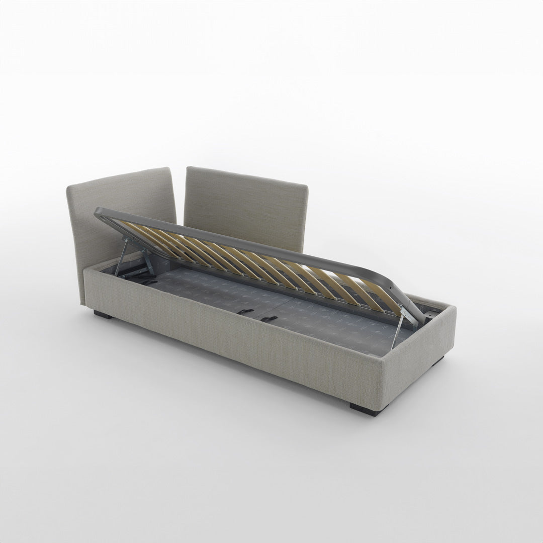 Isolina Italian Designer Sofa Bed - Storage Solution by Orizzonti for Horm