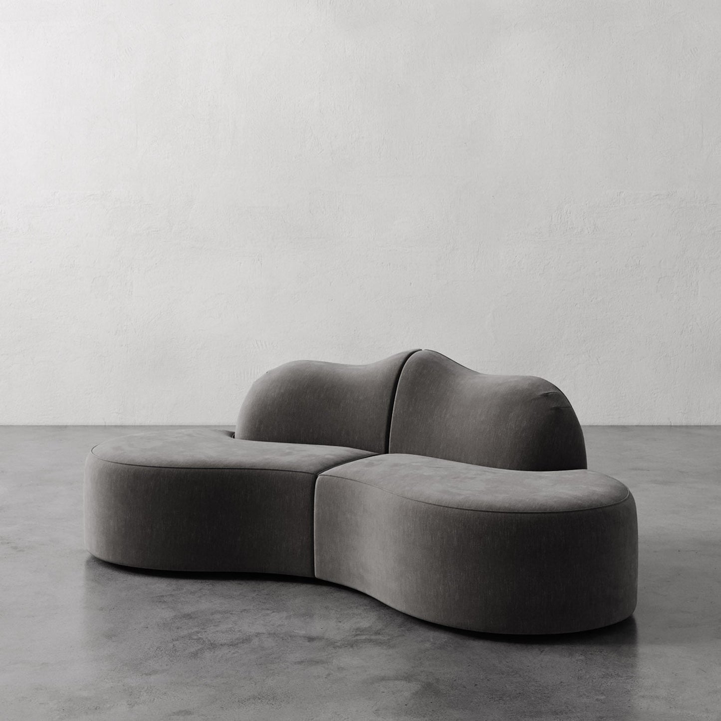 Luxury Modern Serpentine Sectional Sofa European Style for Villa