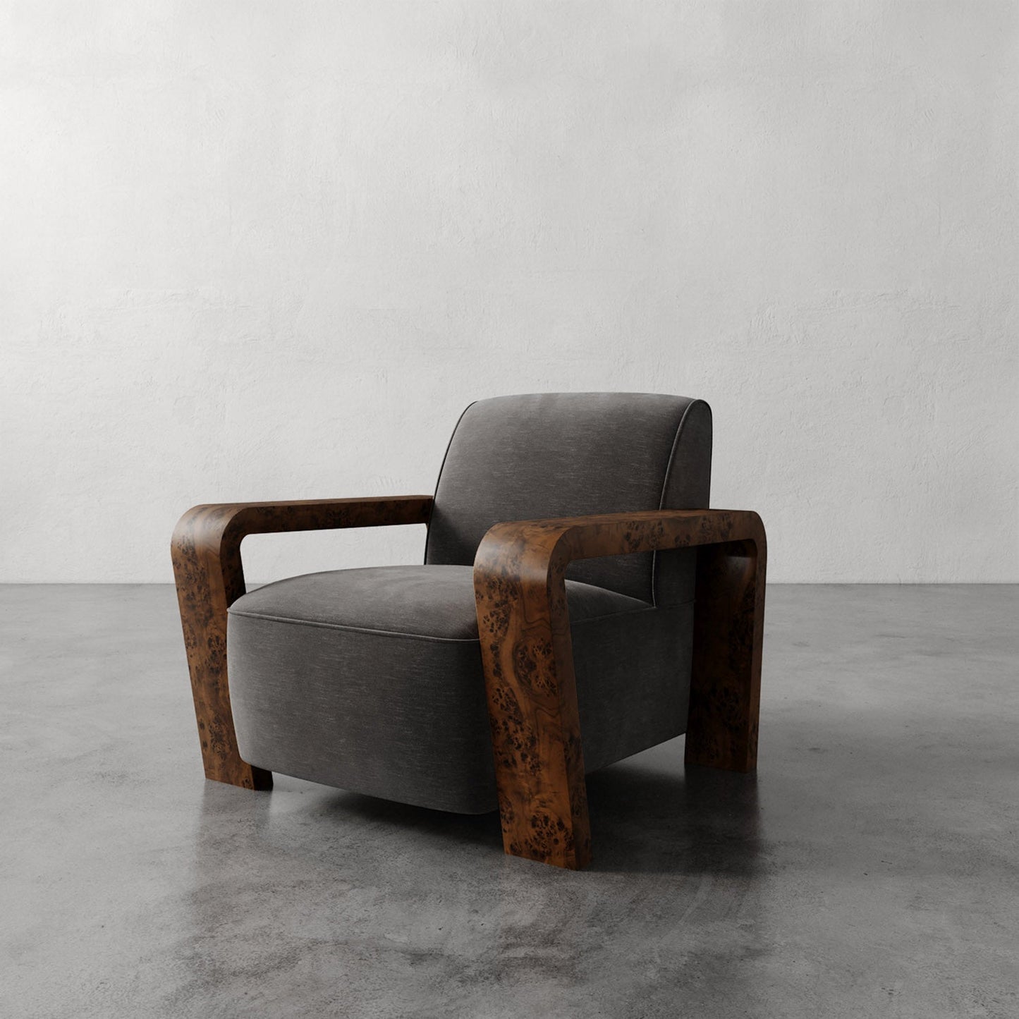 Luxury Modern Dumas Lounge Chair European Style for Villa