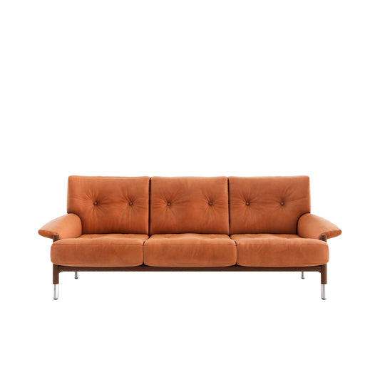 Luxury SELLA Velvet Three-Seater Sofa Modern Italian Style for Villa