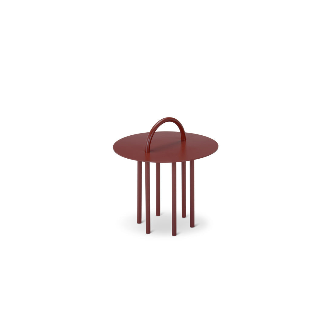 Luxury OBIQUO Metal Side Table Modern Italian Style for Villa