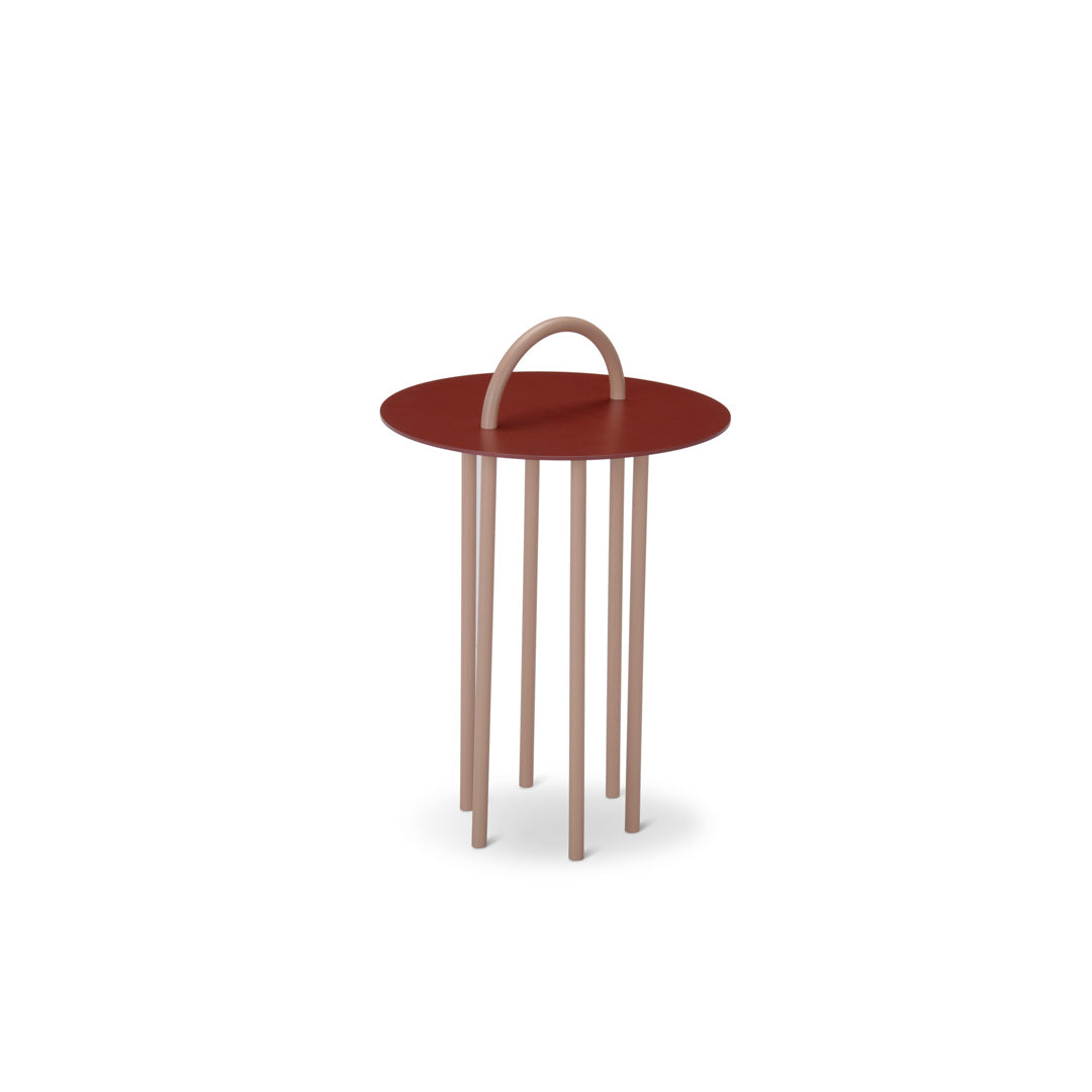 Luxury OBIQUO Metal Side Table Modern Italian Style for Villa