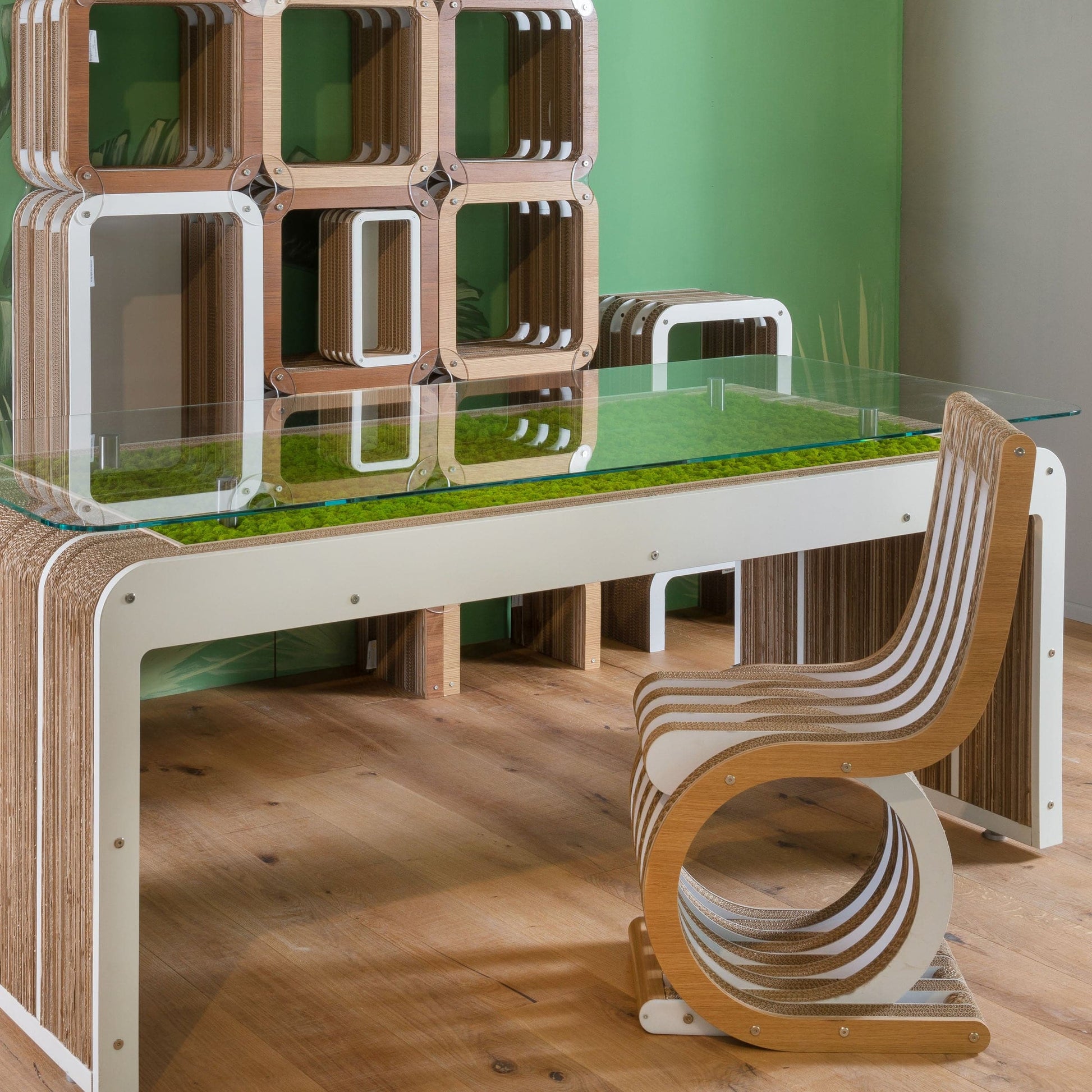 Chair – Circular Eco-Design, Oak Wood by Lessmore – Twist Statement | TWS-L02-000-000