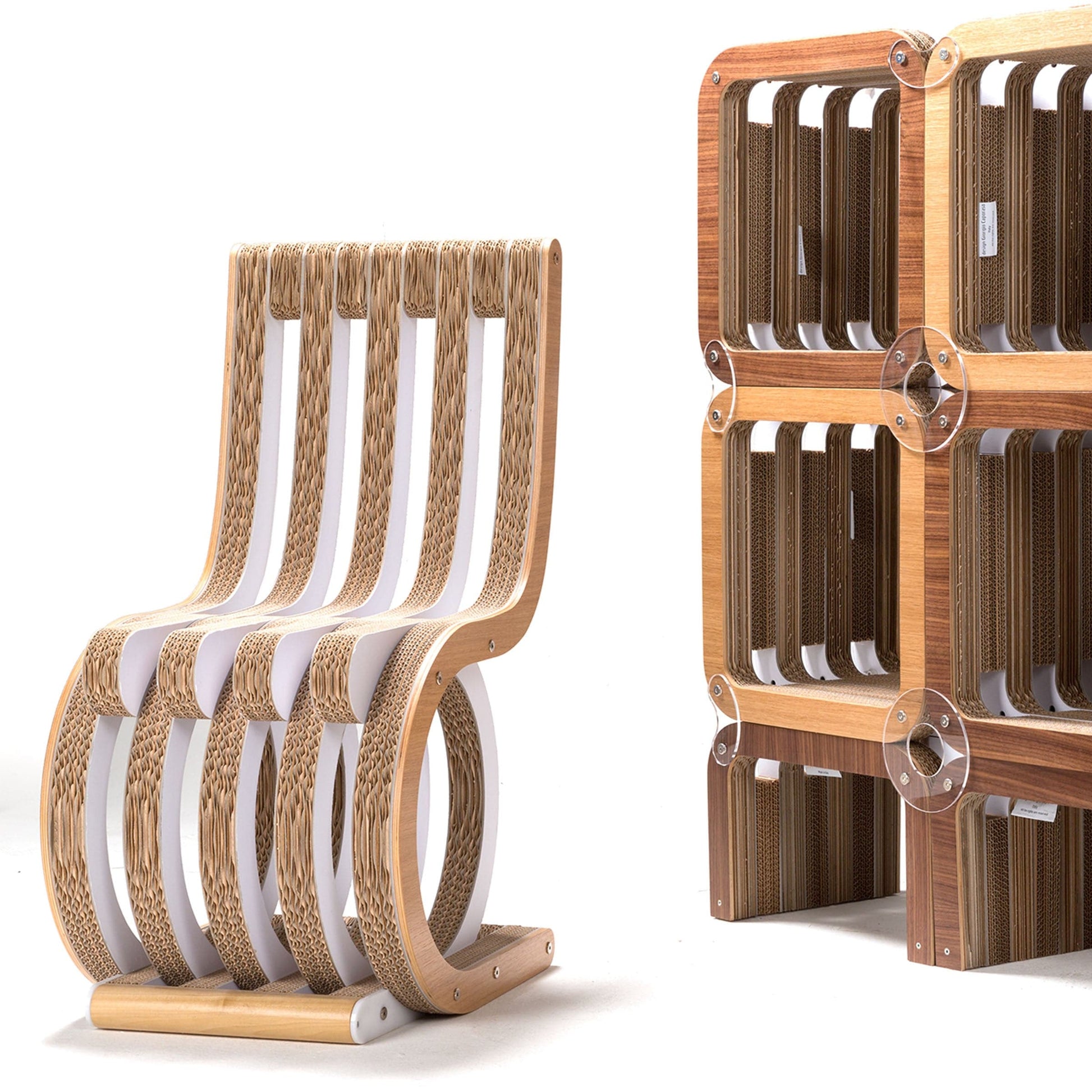Chair – Circular Eco-Design, Oak Wood by Lessmore – Twist Statement | TWS-L02-000-000