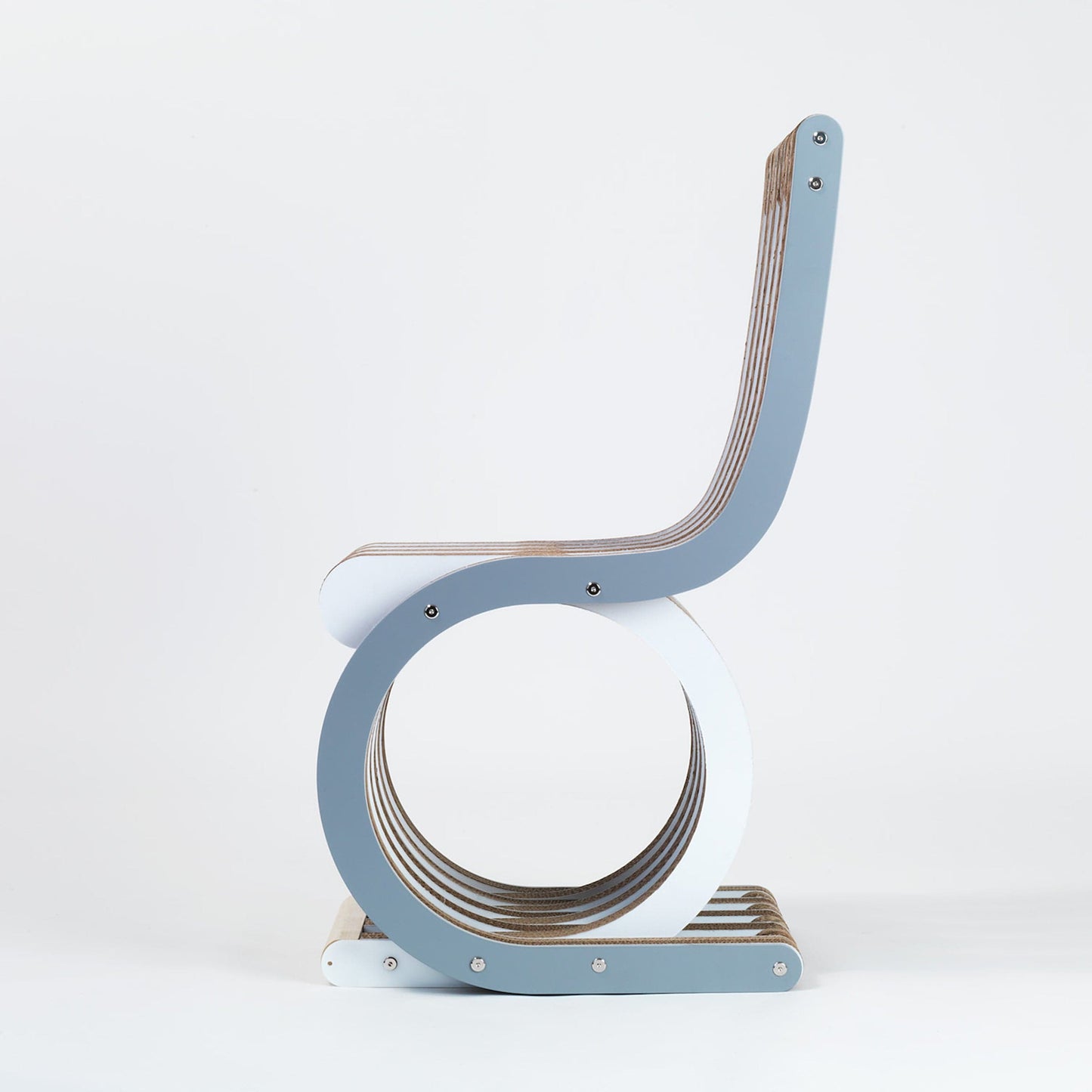 Twist Armchair – Circular Grey Cardboard – Lessmore Italian Furniture