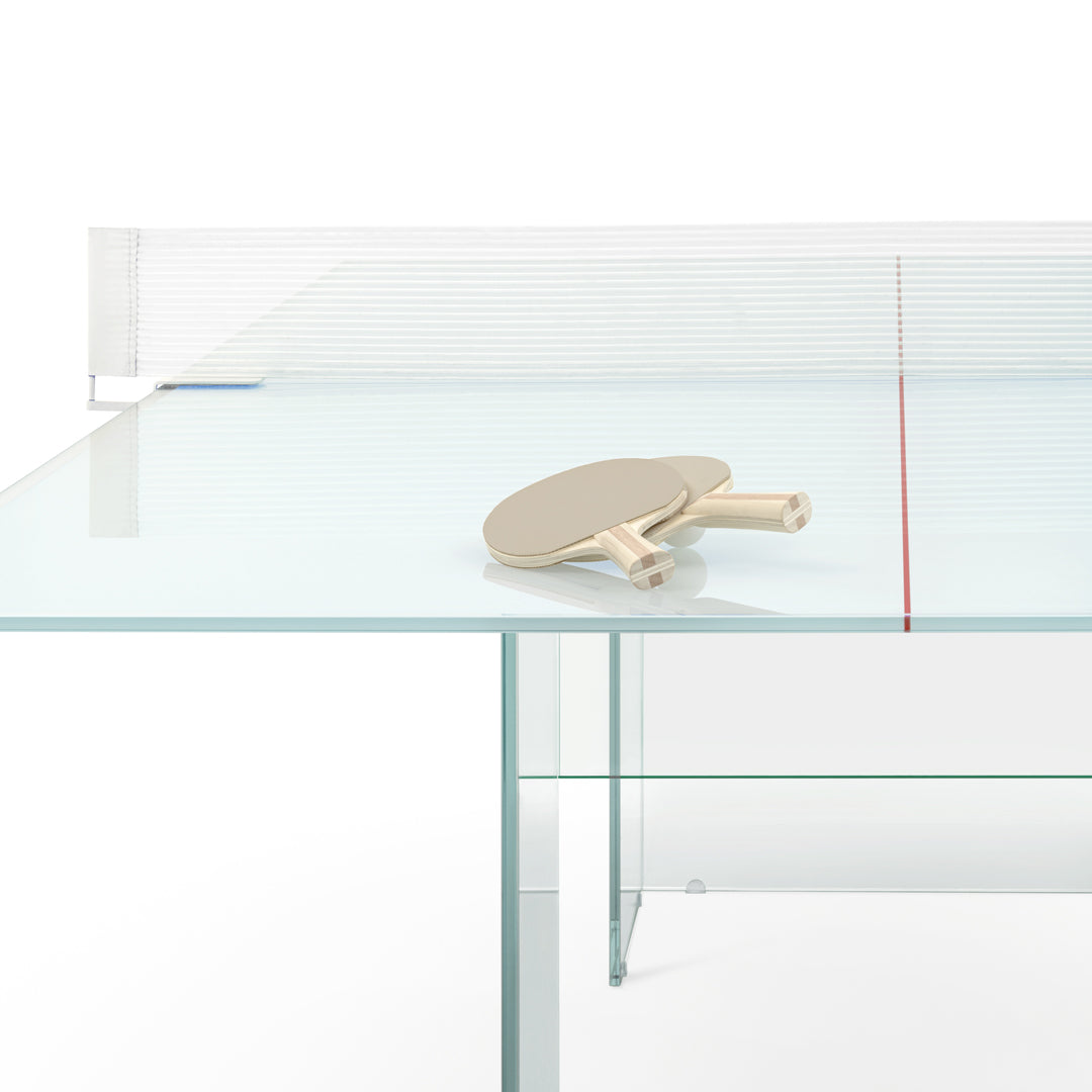 Convertible Table Tennis Table – Glass Design – 12mm Tempered Glass – Statement Piece