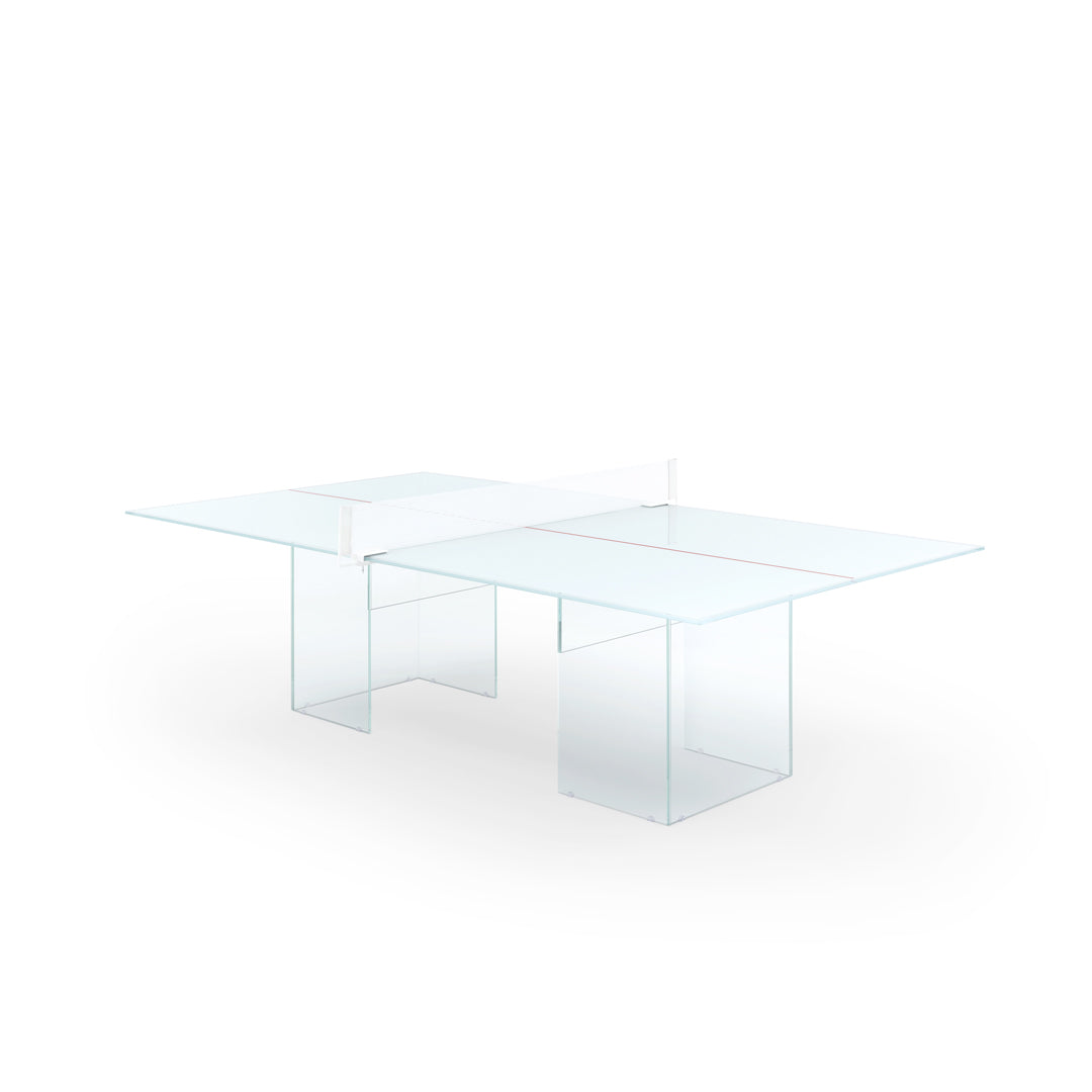 Convertible Table Tennis Table – Glass Design – 12mm Tempered Glass – Statement Piece