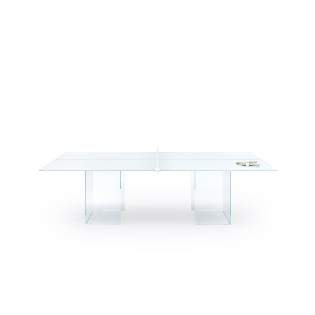 Convertible Table Tennis Table – Glass Design – 12mm Tempered Glass – Statement Piece